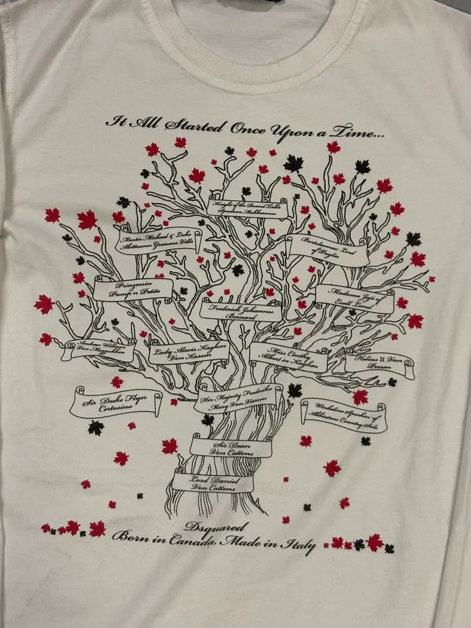 Dsquared2 AW2006 Dsquared2 White Fairytale Tree Longsleeves Size US S / EU 44-46 / 1 - 4 Thumbnail