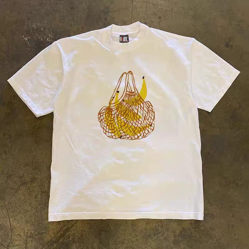 Japanese Brand White retro banana print cotton t-shirt Size US M / EU 48-50 / 2 - 1 Thumbnail