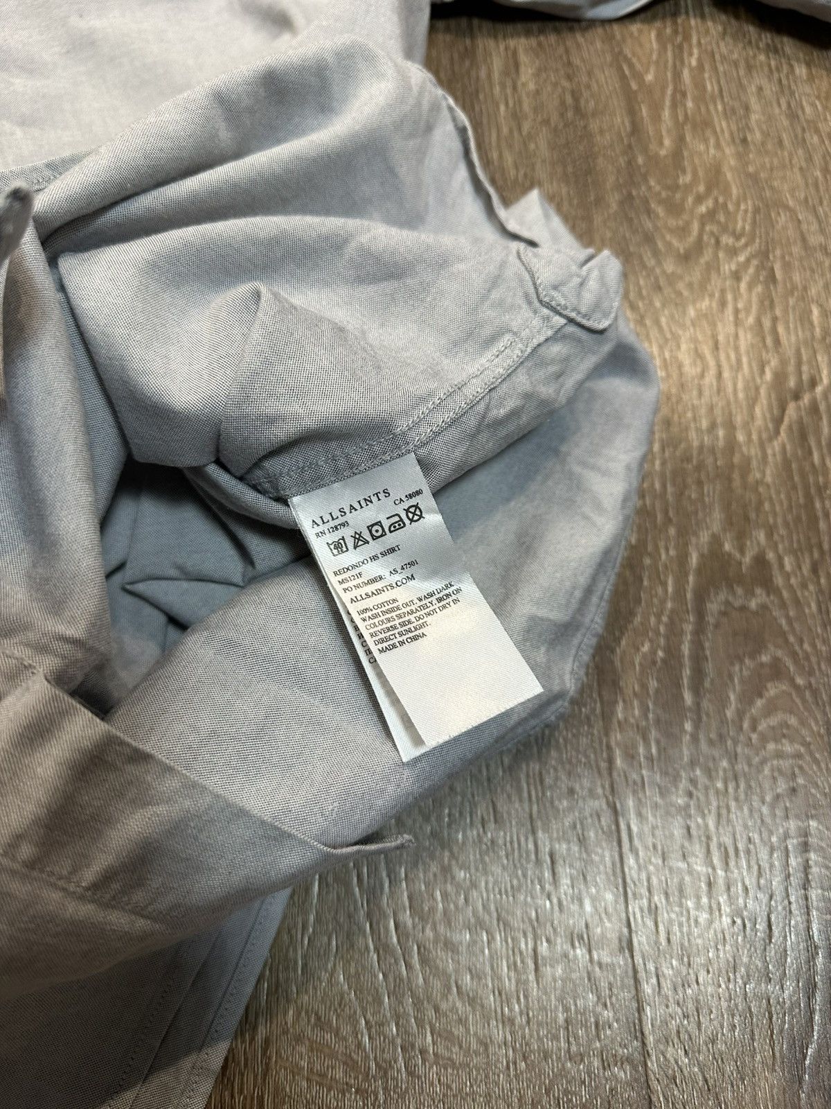 Allsaints All Saints Grey Shirt Luxury Size US L / EU 52-54 / 3 - 7 Thumbnail