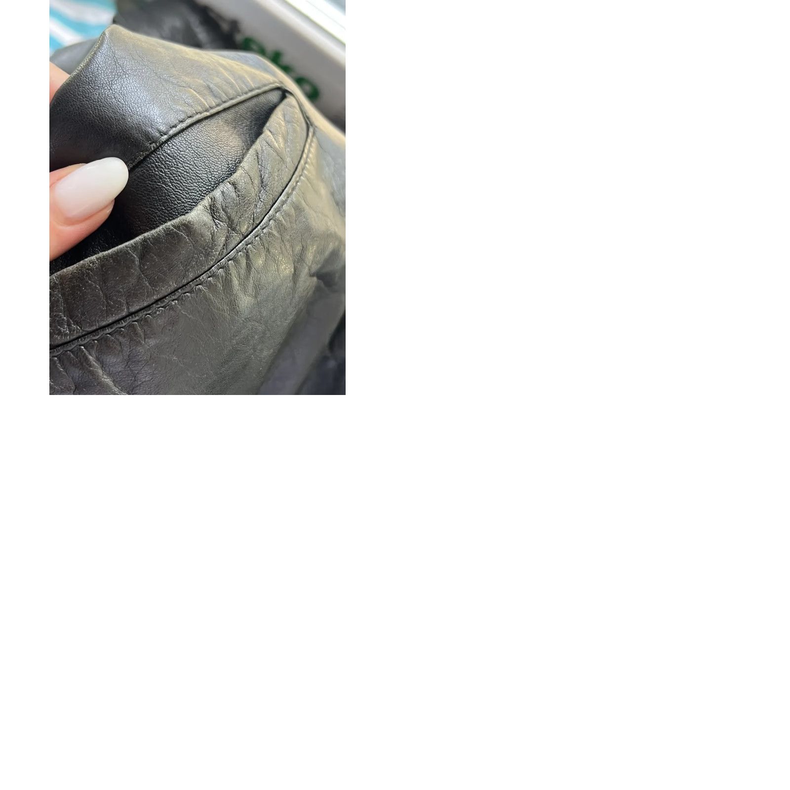 Emporio Armani VINTAGE Emporio Armani Leather Jacket Big Logo Men M Black Size US M / EU 48-50 / 2 - 12 Thumbnail