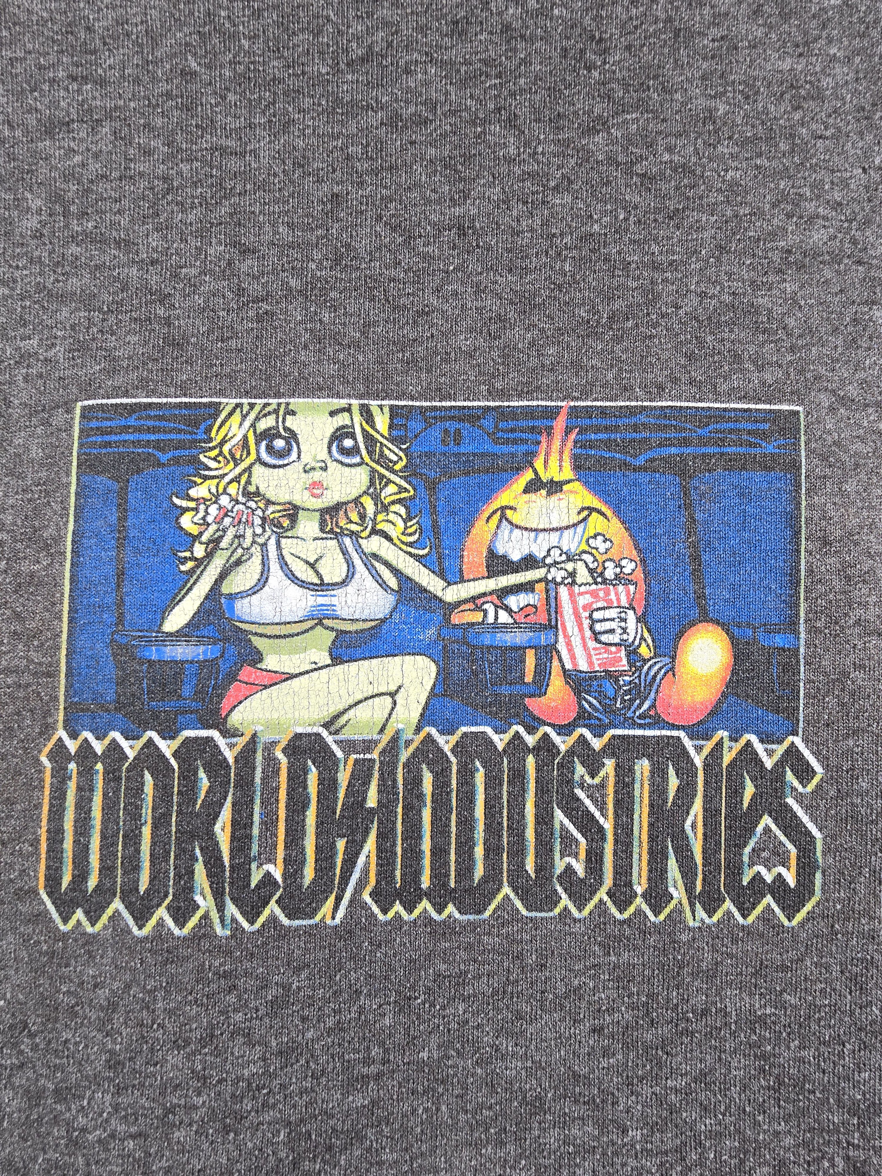 Hook-Ups × Vintage × World Industries 90s World Industries Skate tee XL 23.5" 31.5" Size US XL / EU 56 / 4 - 4 Thumbnail