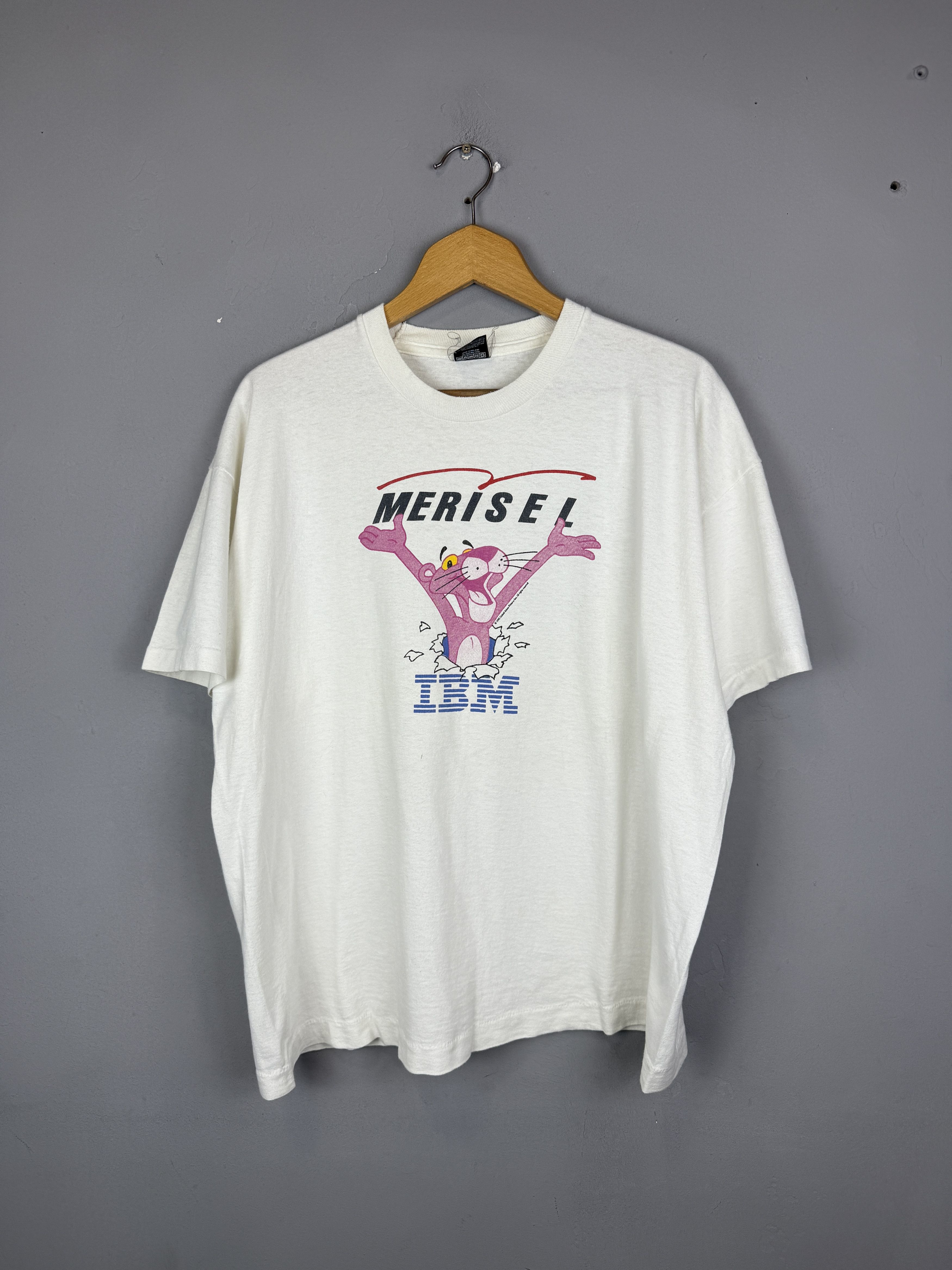 Anime × Cartoon Network × Vintage Vintage Pink Panther T-Shirt 1993 IBM Tee Merisel Cartoon Size US XL / EU 56 / 4 - 5 Thumbnail