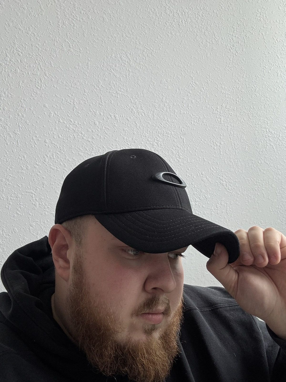 Oakley Vintage Oakley Carbon Plain Logo Flex Outdoor Cap Hat Size ONE SIZE - 4 Thumbnail