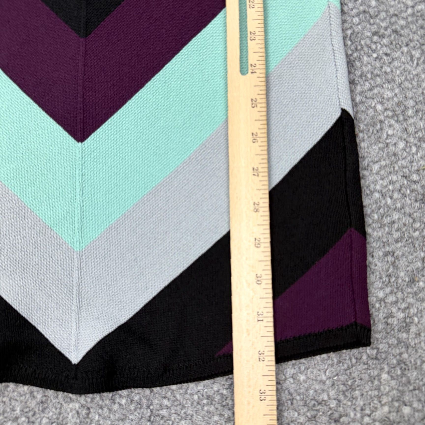 Free People FREE PEOPLE Sweater Dress Womens XS Multicolor Chevron Sleeveless Mock Neck Casual Size XS / US 0-2 / IT 36-38 - 7 Thumbnail