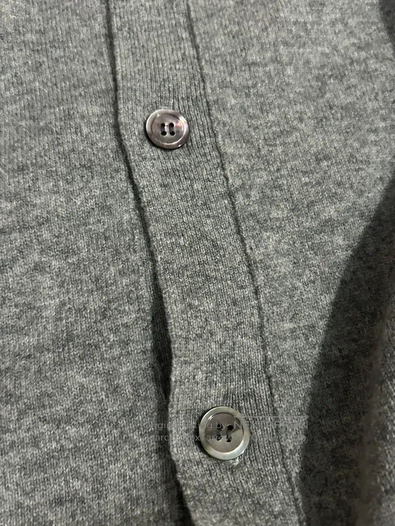 Comme des Garcons Comme Des Garcons Light Gray Wool Knit Cardigan Size XL / US 12-14 / IT 48-50 - 4 Thumbnail