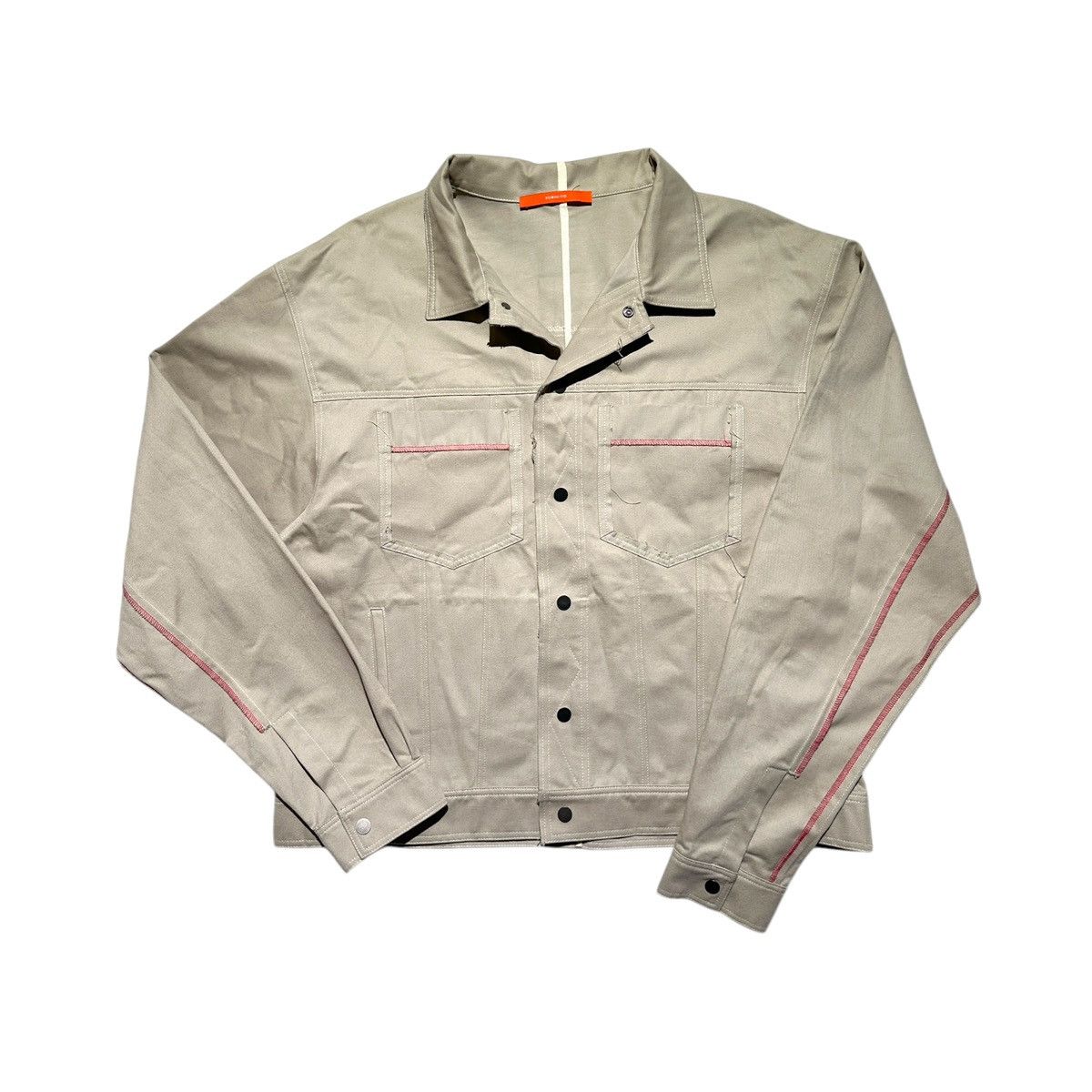 KOMAKINO Exposed stitch trucker jacket Size US M / EU 48-50 / 2 - 1 Thumbnail