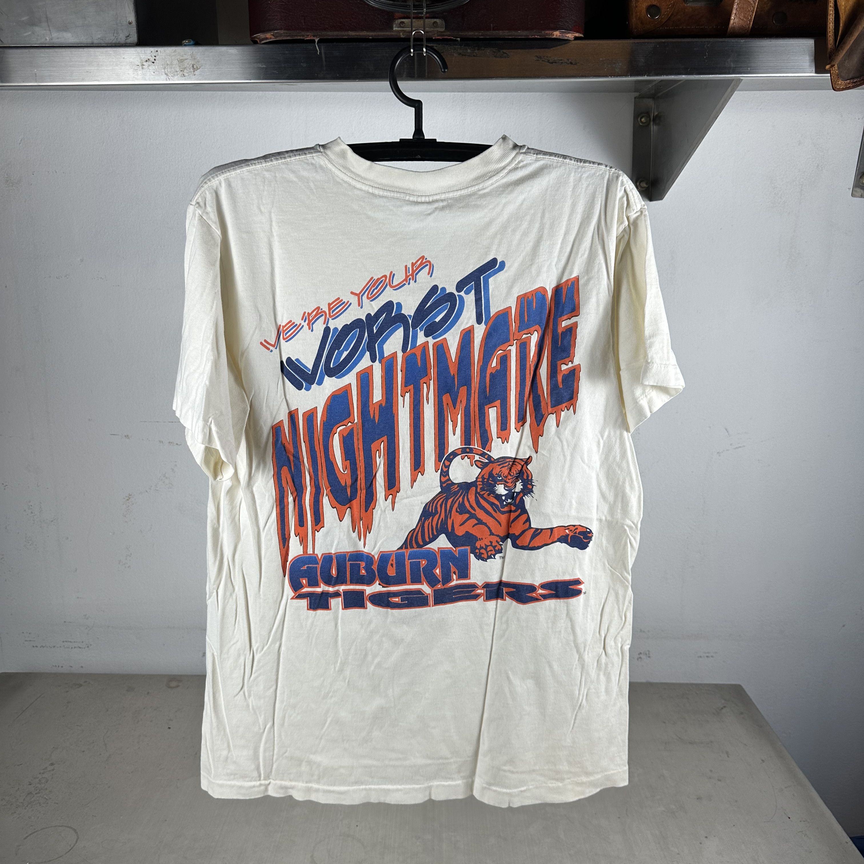 Vintage 1995 Auburn Tigers We Ain't No Dream Team NCAA T-shirt Size US XL / EU 56 / 4 - 3 Thumbnail