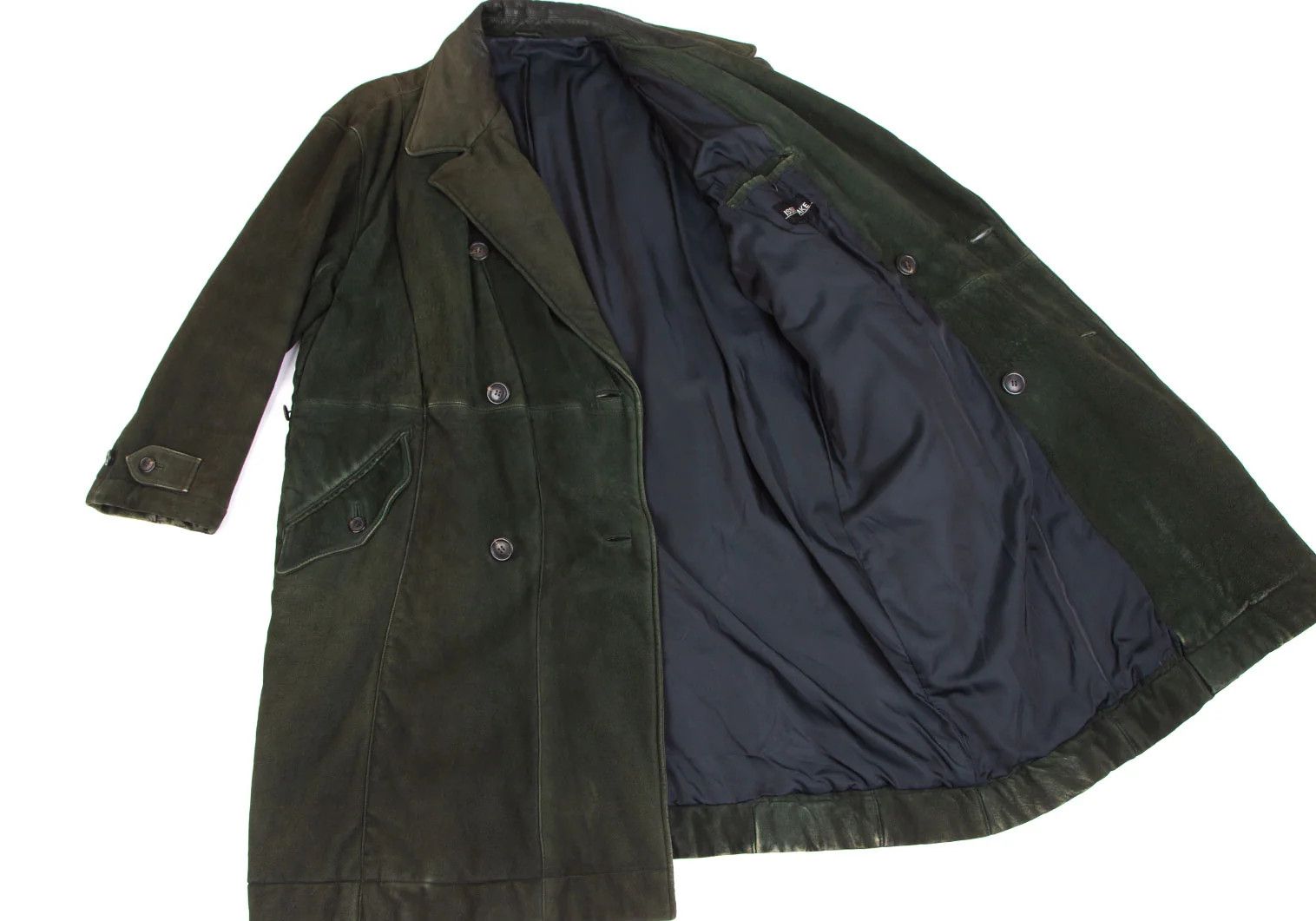 Issey Miyake Sheep Leather Coat in Dark Green Size M Size US M / EU 48-50 / 2 - 11 Thumbnail