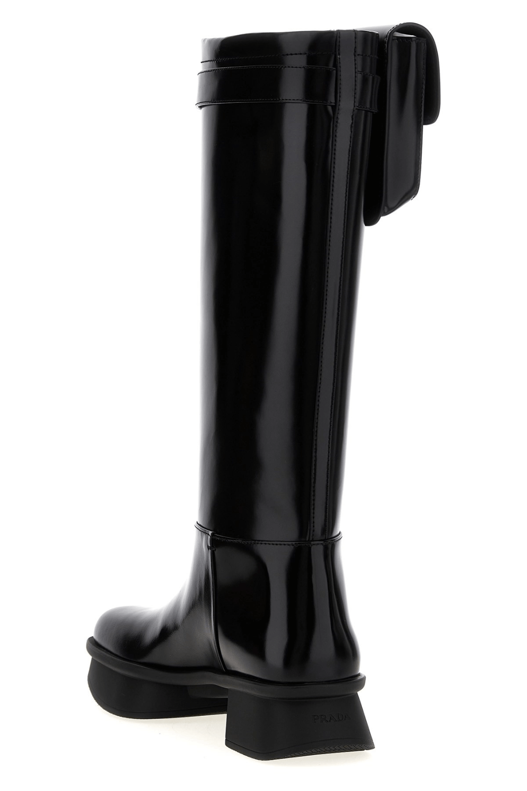 Prada PRADA Equal Black Leather Boots New And Authentic Size US 10 / IT 40 - 3 Thumbnail
