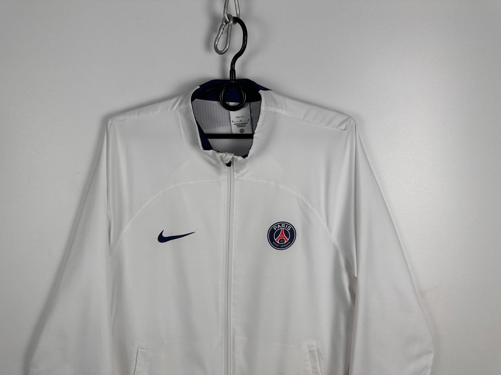 Nike Nike PSG Strike Soccer Training Size M White Full Zip Jacket Size US M / EU 48-50 / 2 - 5 Thumbnail