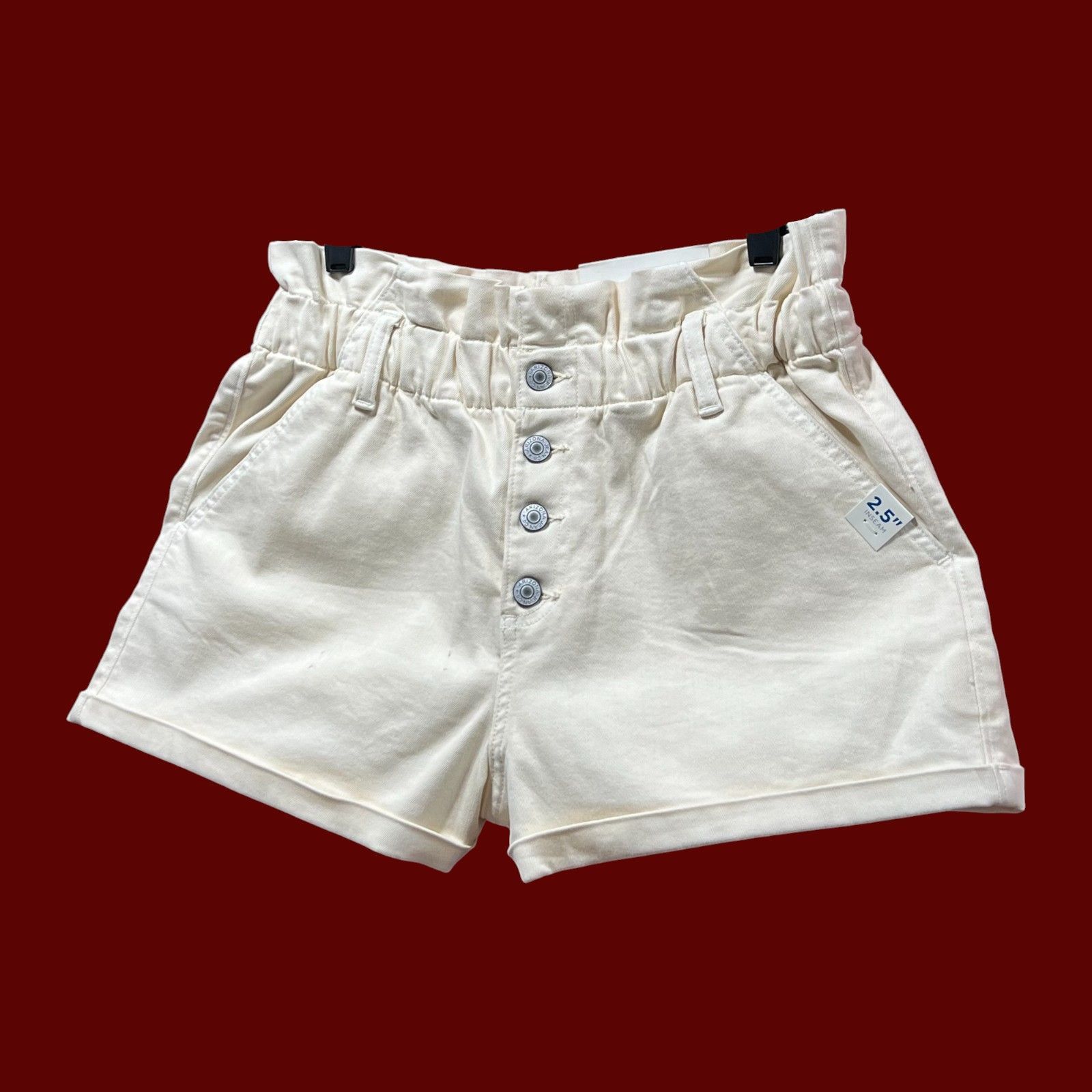 Arizona Jean Co. Arizona - Women's High Rise Denim Short - Beige - 13 Size 30" / US 8 / IT 44 - 15 Thumbnail