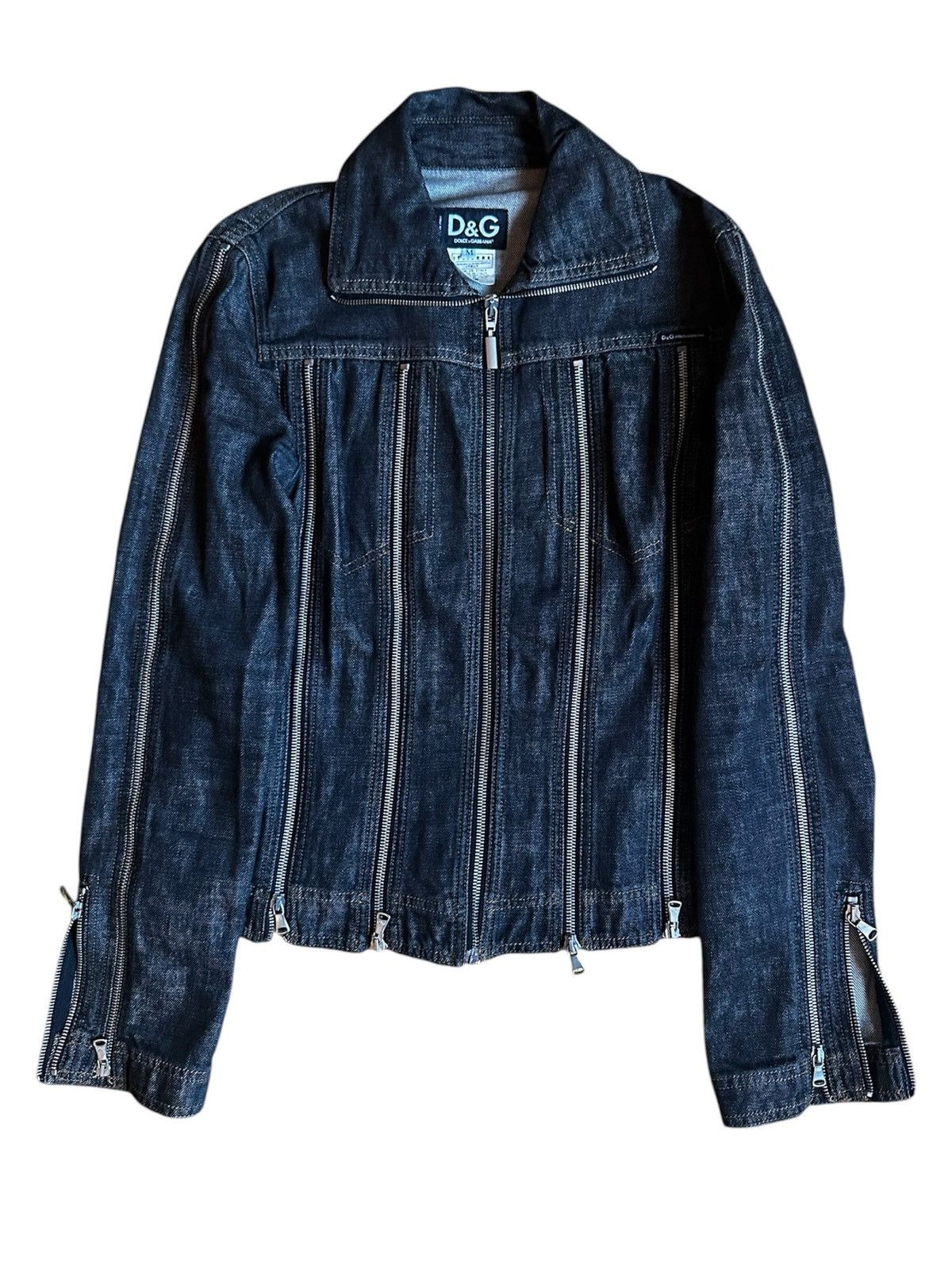 Dolce & Gabbana Dolce Gabbana SS03 Multizip Denim Jacket Size US M / EU 48-50 / 2 - 2 Thumbnail