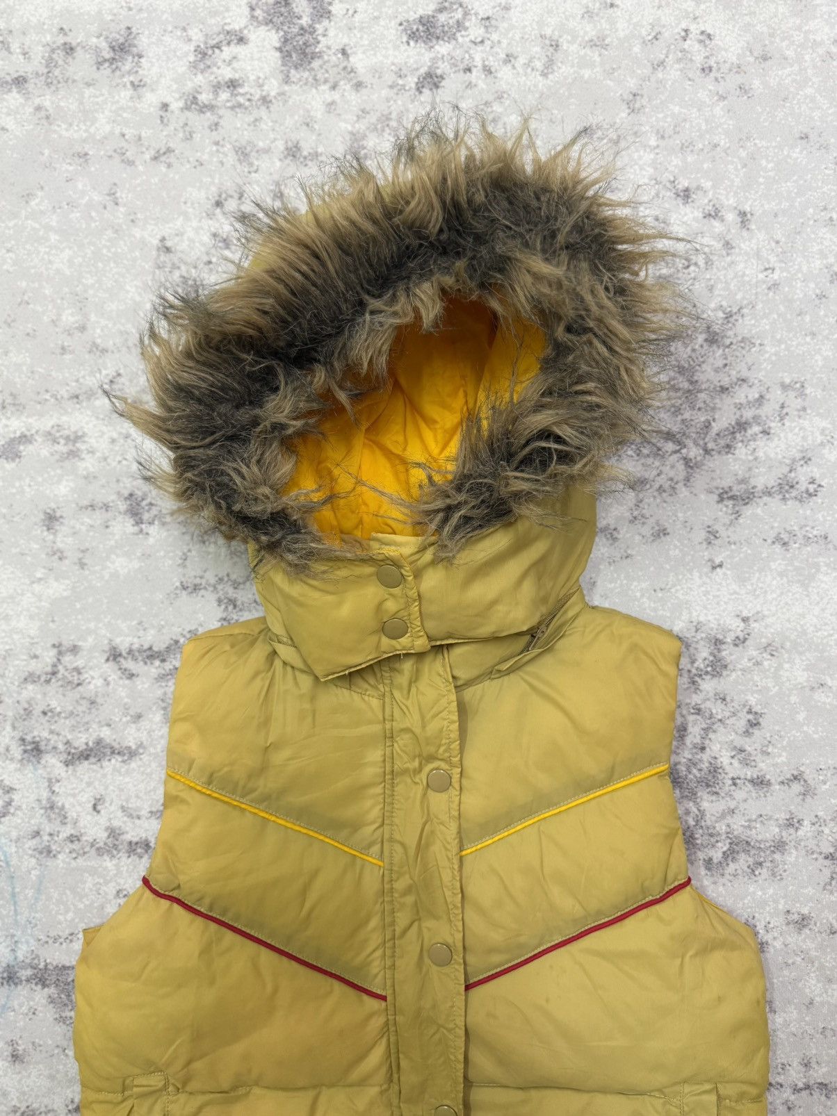 Billabong Billabong Faux Fur Puffer Down Jacket Vests Size XS / US 0-2 / IT 36-38 - 4 Thumbnail