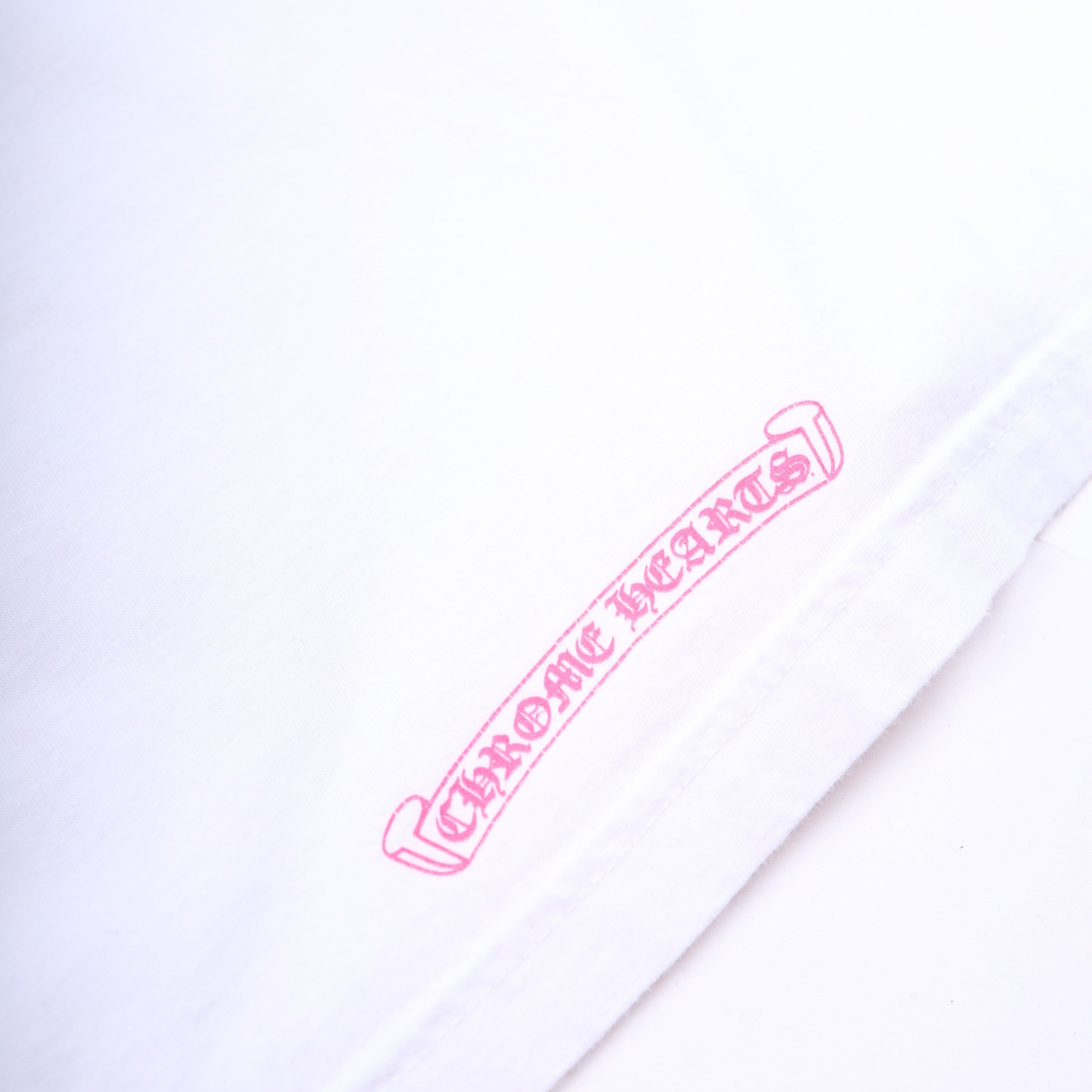Chrome Hearts CH WHITE SCRIPT HOT PINK LONGSLEEVE T-SHIRT Size US L / EU 52-54 / 3 - 3 Thumbnail