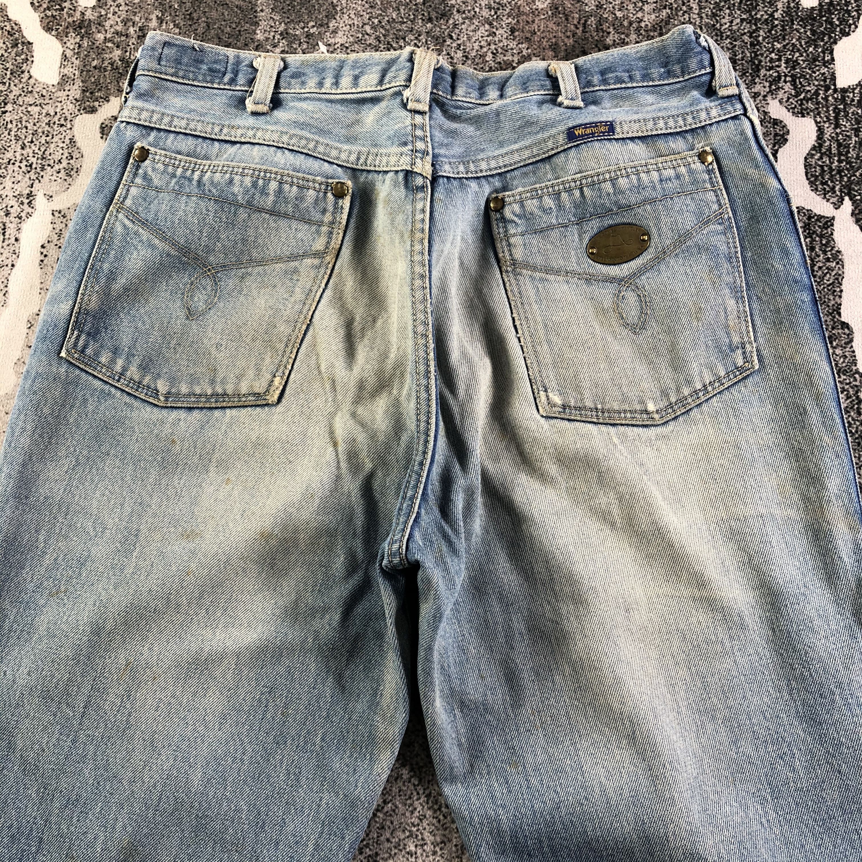Vintage Vintage Wrangler Jeans Distressed Denim KJ2256 Size US 30 / EU 46 - 4 Thumbnail