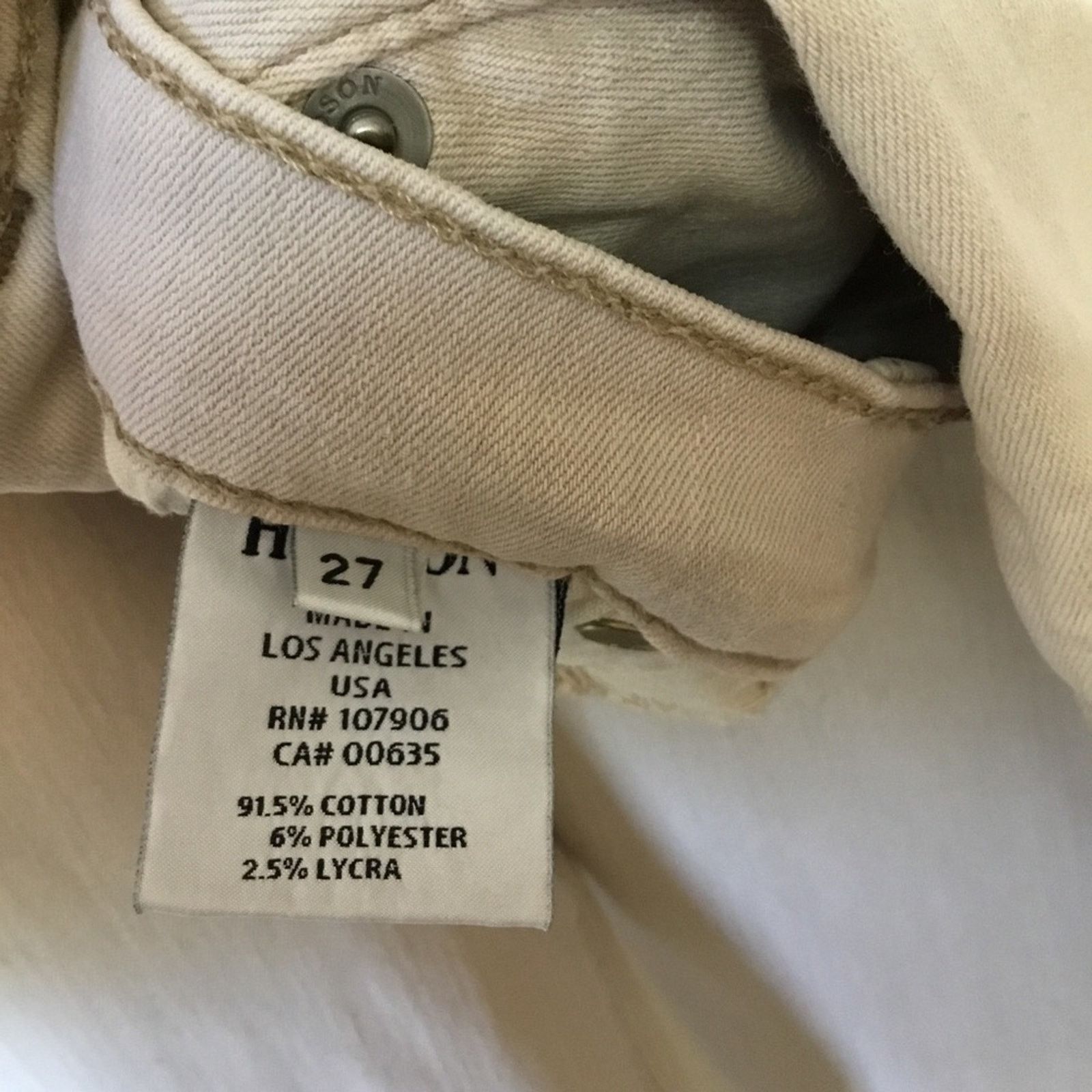 Hudson Hudson Beige Skinny Jeans Size 27" / US 4 / IT 40 - 6 Thumbnail