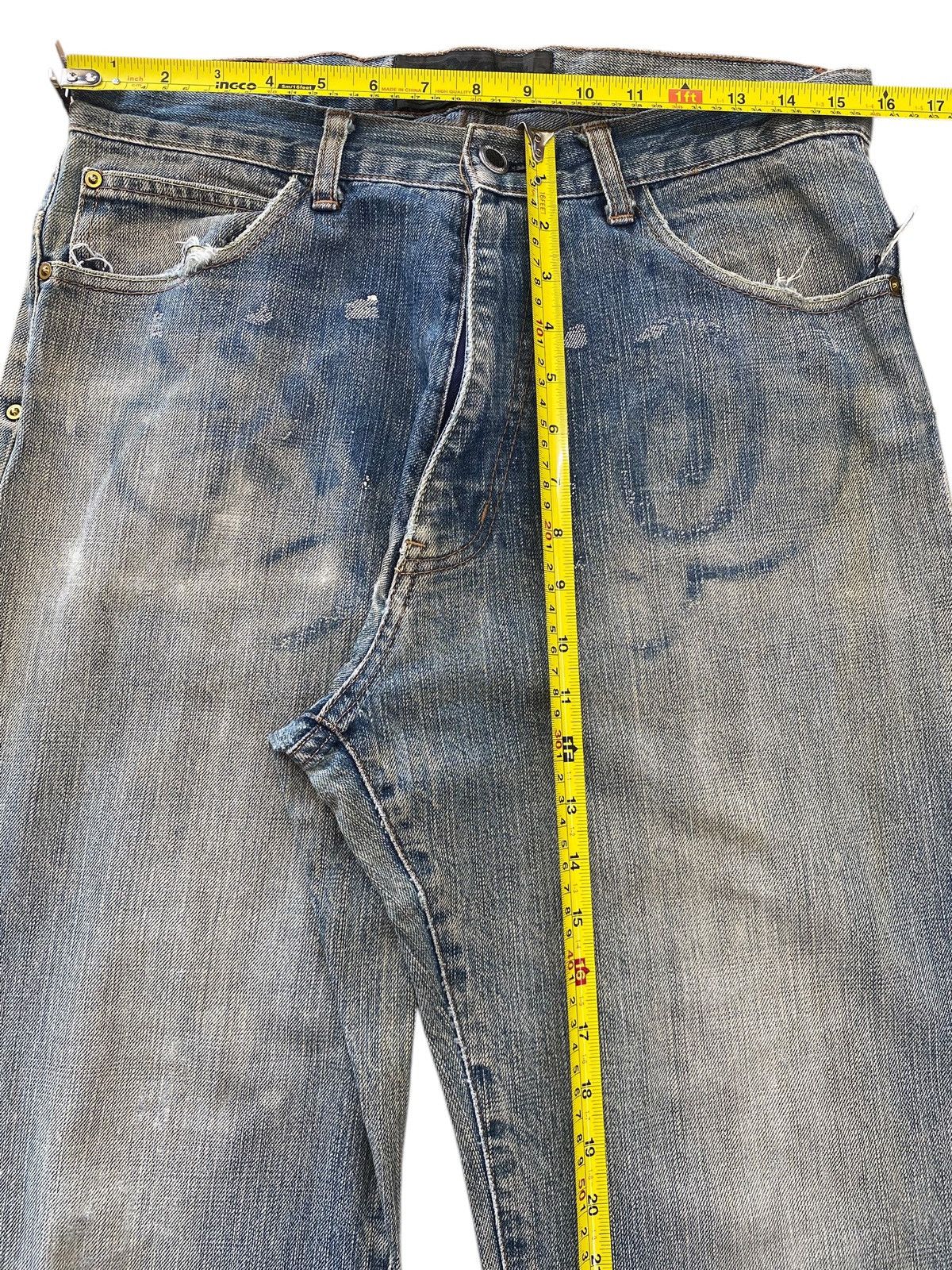 Japanese Brand Japanase Brand Faded Wash Style Straight Leg Jeans Size US 32 / EU 48 - 6 Thumbnail