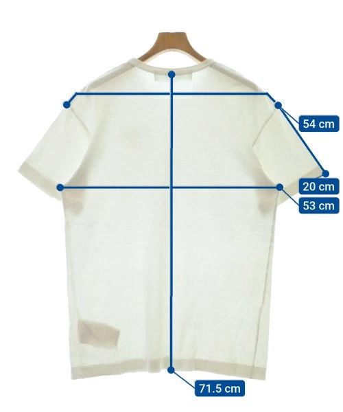 Comme des Garcons PLAY T-Shirts Short Sleeve Crewneck Cotton Plain White Size US XXL / EU 58 / 5 - 3 Thumbnail