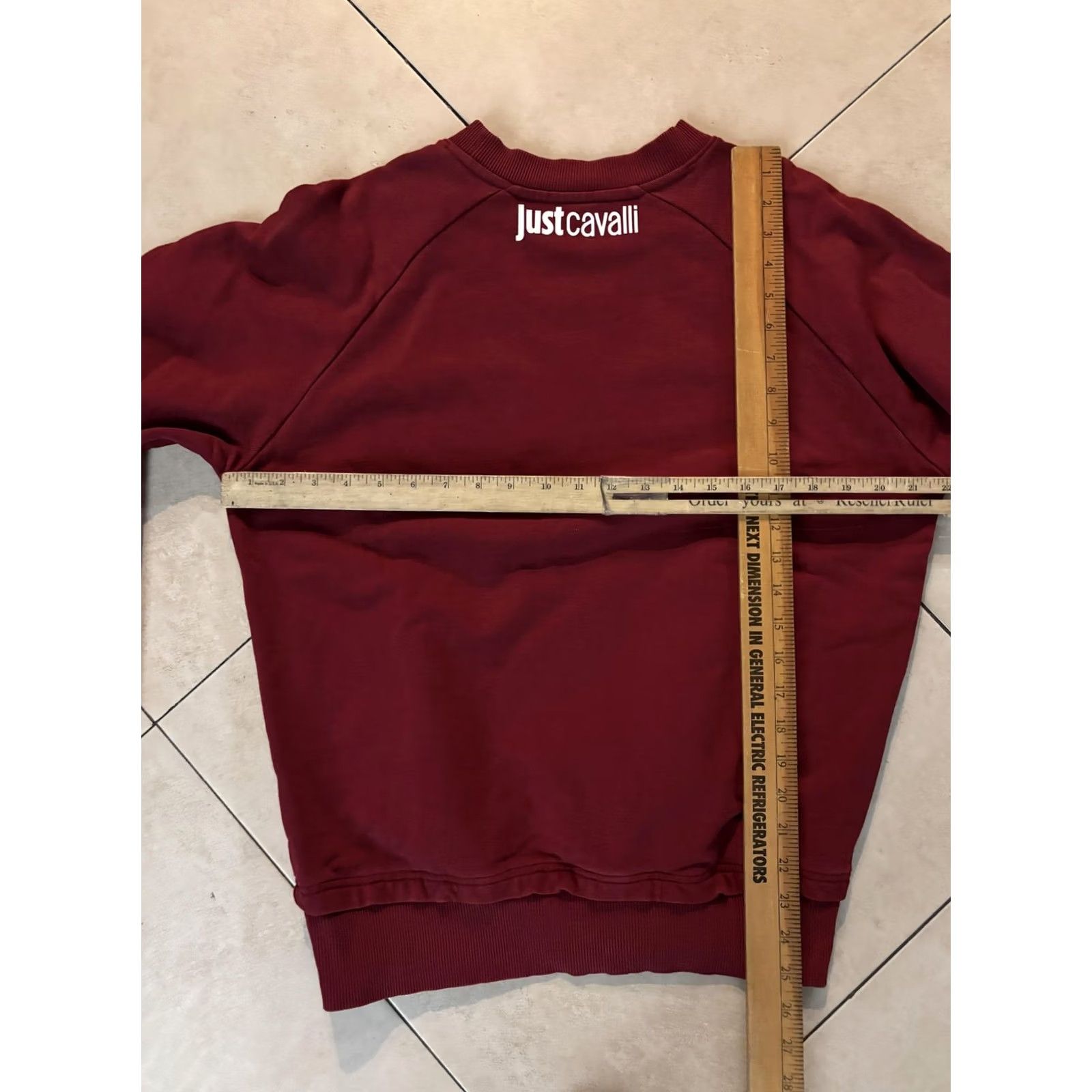 Just Cavalli Just Cavalli Sweatshirt Mens S Red Crew Neck Octopus Skull Graphic Pullover Size US S / EU 44-46 / 1 - 7 Thumbnail