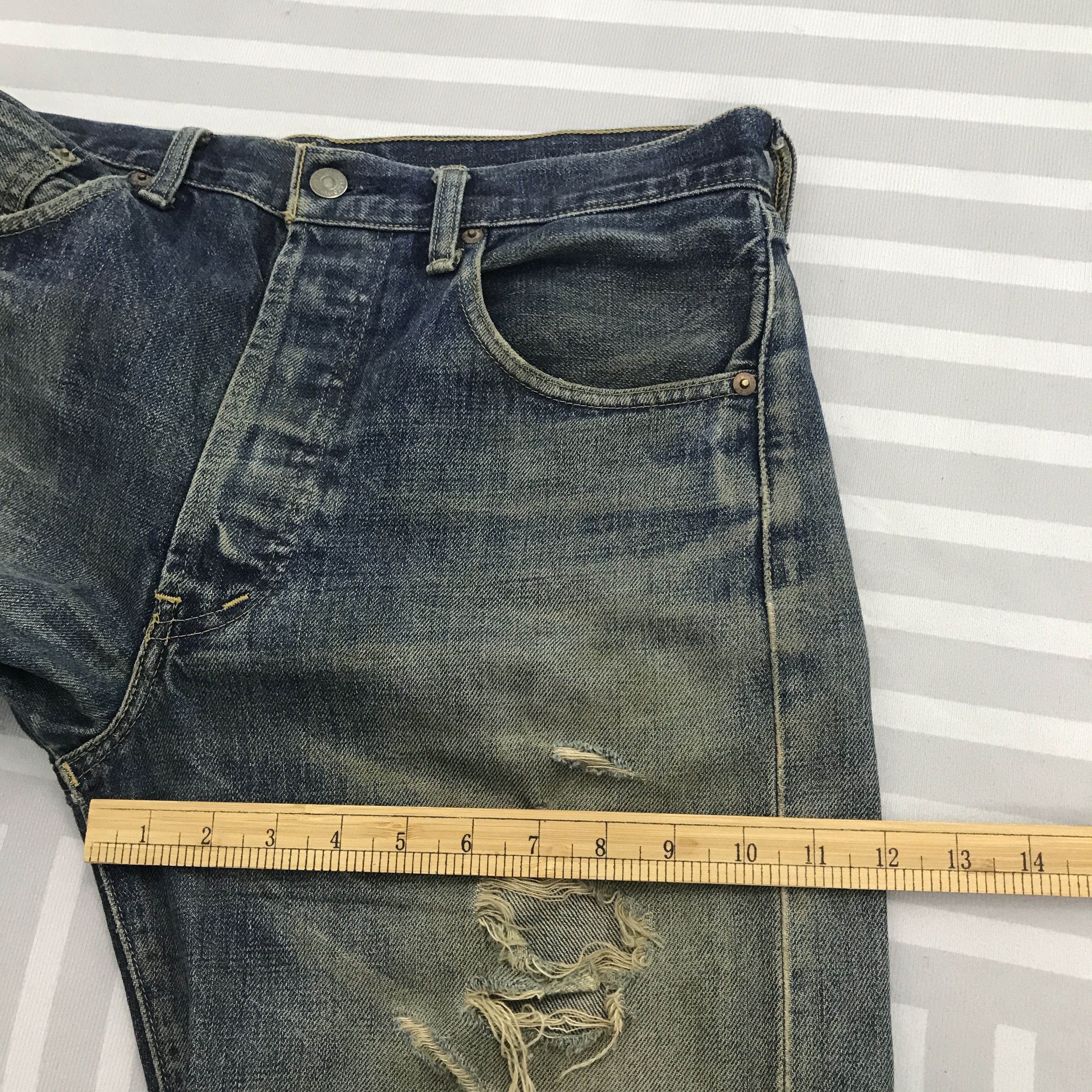 Levi's × Levi's Vintage Clothing Vintage Levi's Big E Japan Distressed Denim pants Size US 32 / EU 48 - 11 Thumbnail