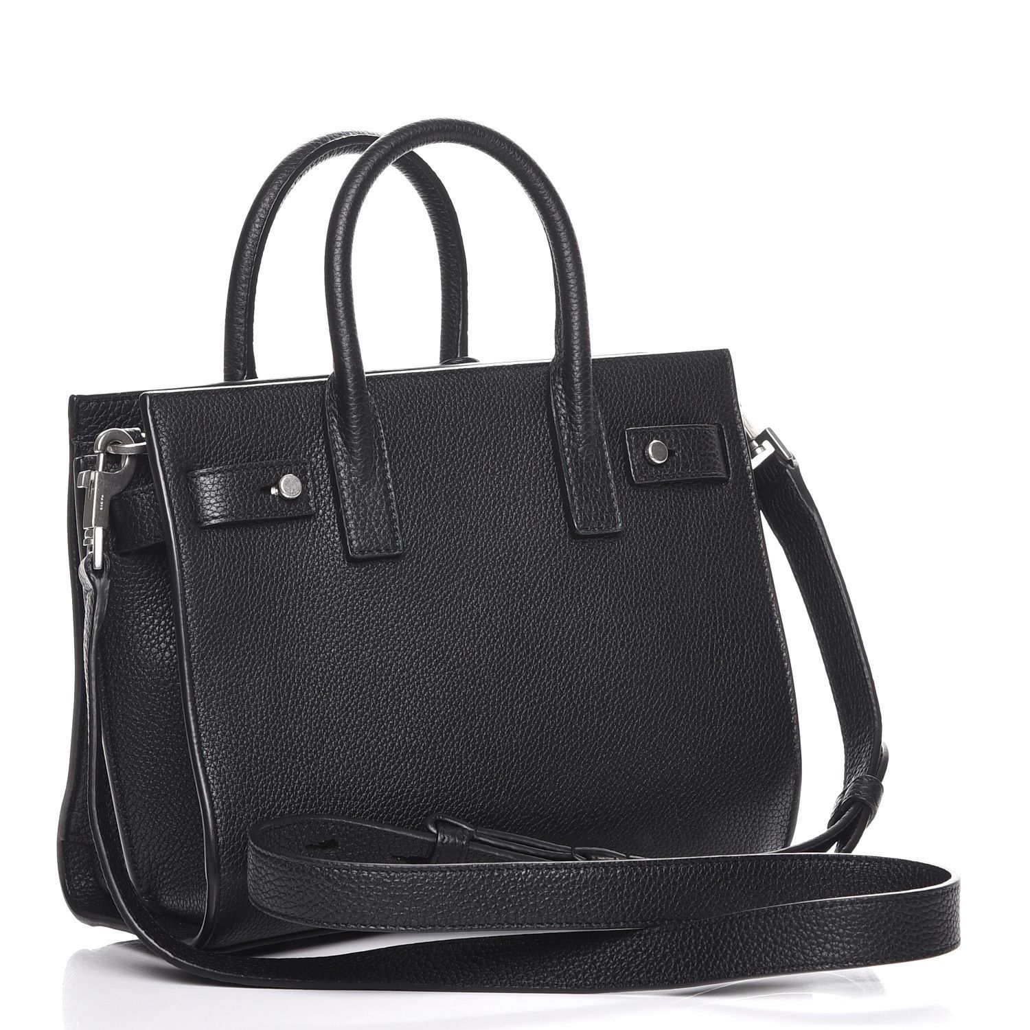 Saint Laurent Paris o1b1hav110824 Size: OS / Sac De Grained Leather Bag in Black Size ONE SIZE - 4 Thumbnail