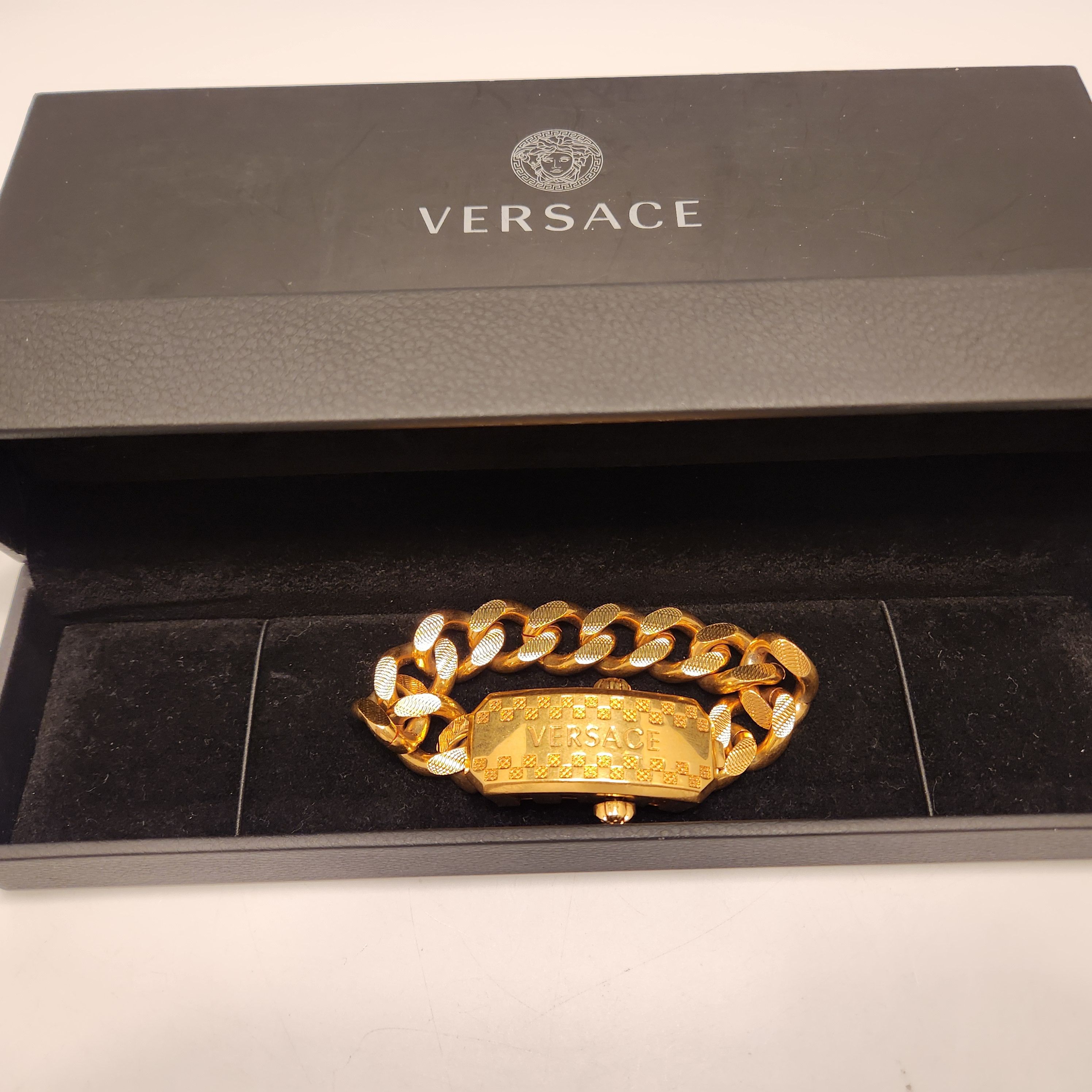 Versace Versace Gold Plated Medusa Chain Gold Medusa Bracelet Size ONE SIZE - 4 Thumbnail