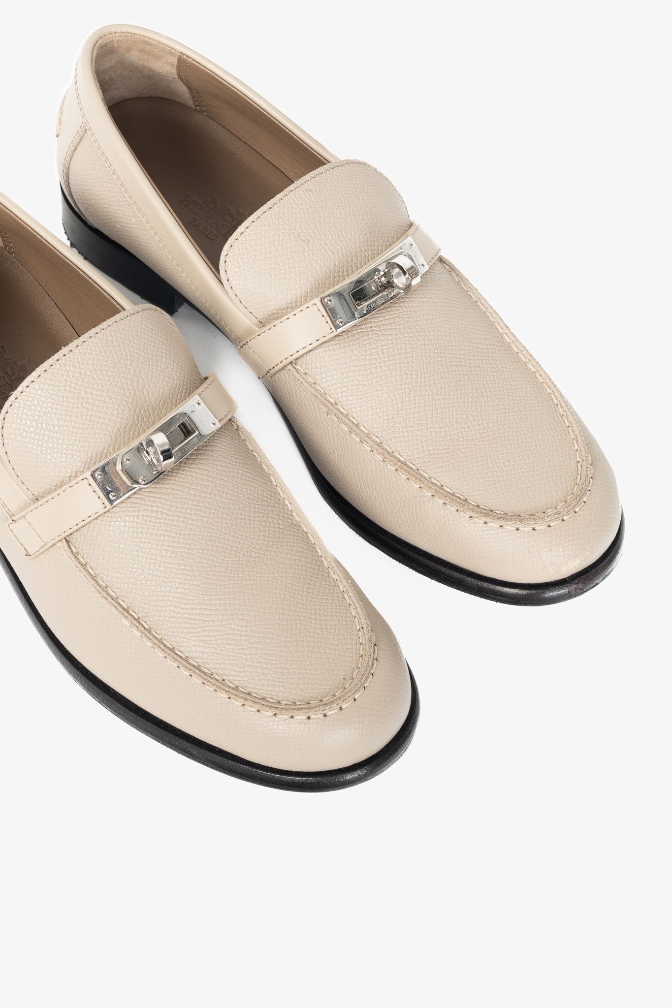 Hermes Hermes Destin Epsom Calfskin Kelly-Buckle Loafers Size US 6.5 / IT 36.5 - 7 Thumbnail