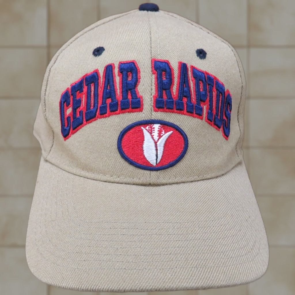 Vintage VINTAGE Zepher Hat Fitted Unisex Adults 7 3/8 Red Kernels Cerdar Rapids Sports Team Baseball Football Adjustable Summer Spring Size ONE SIZE - 1 Thumbnail