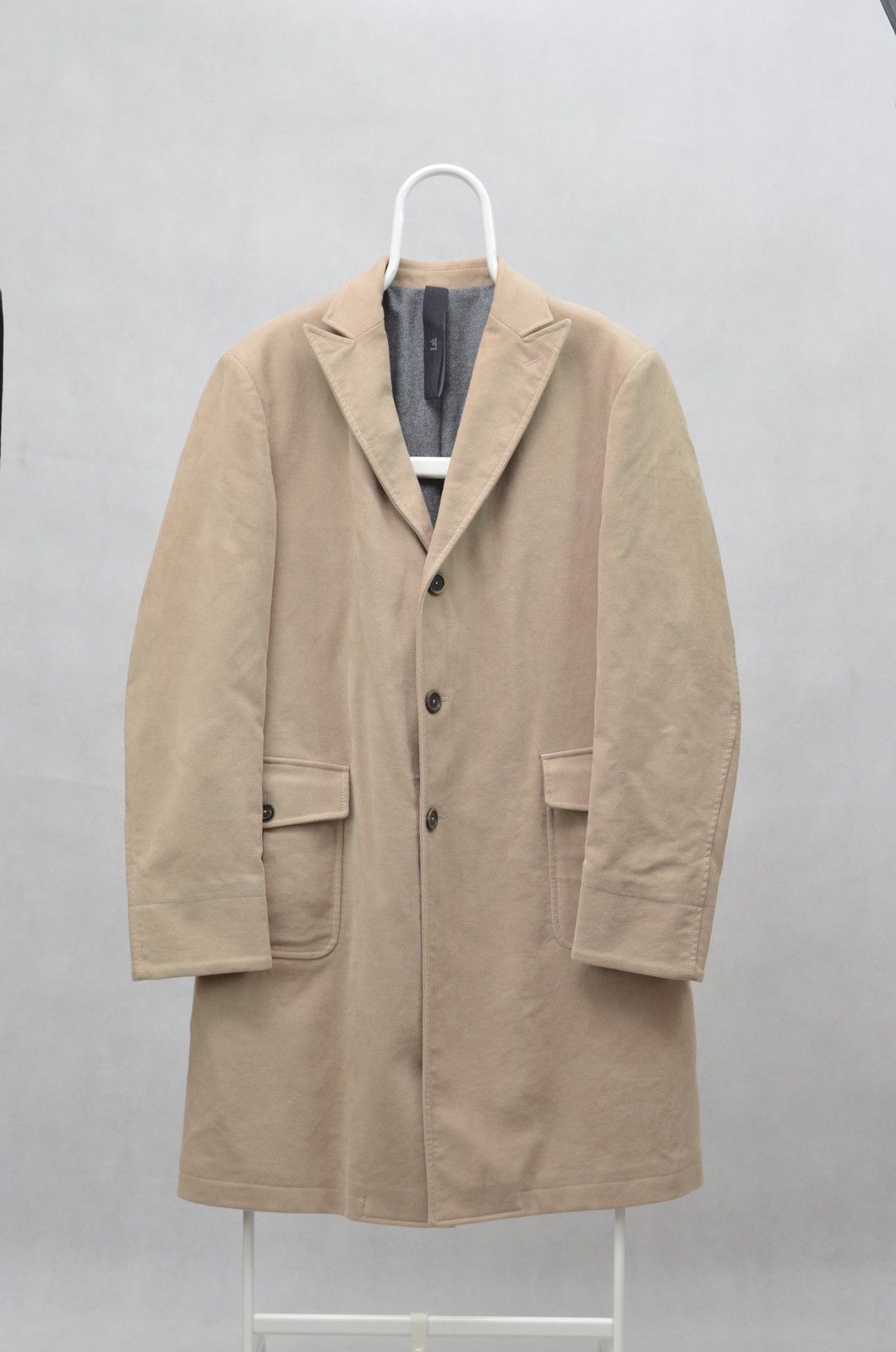 image of Italian Designers Pal Zileri Lab Beige Tan Cotton Wool Coat Jacket Sz54, Men's (Size Large)