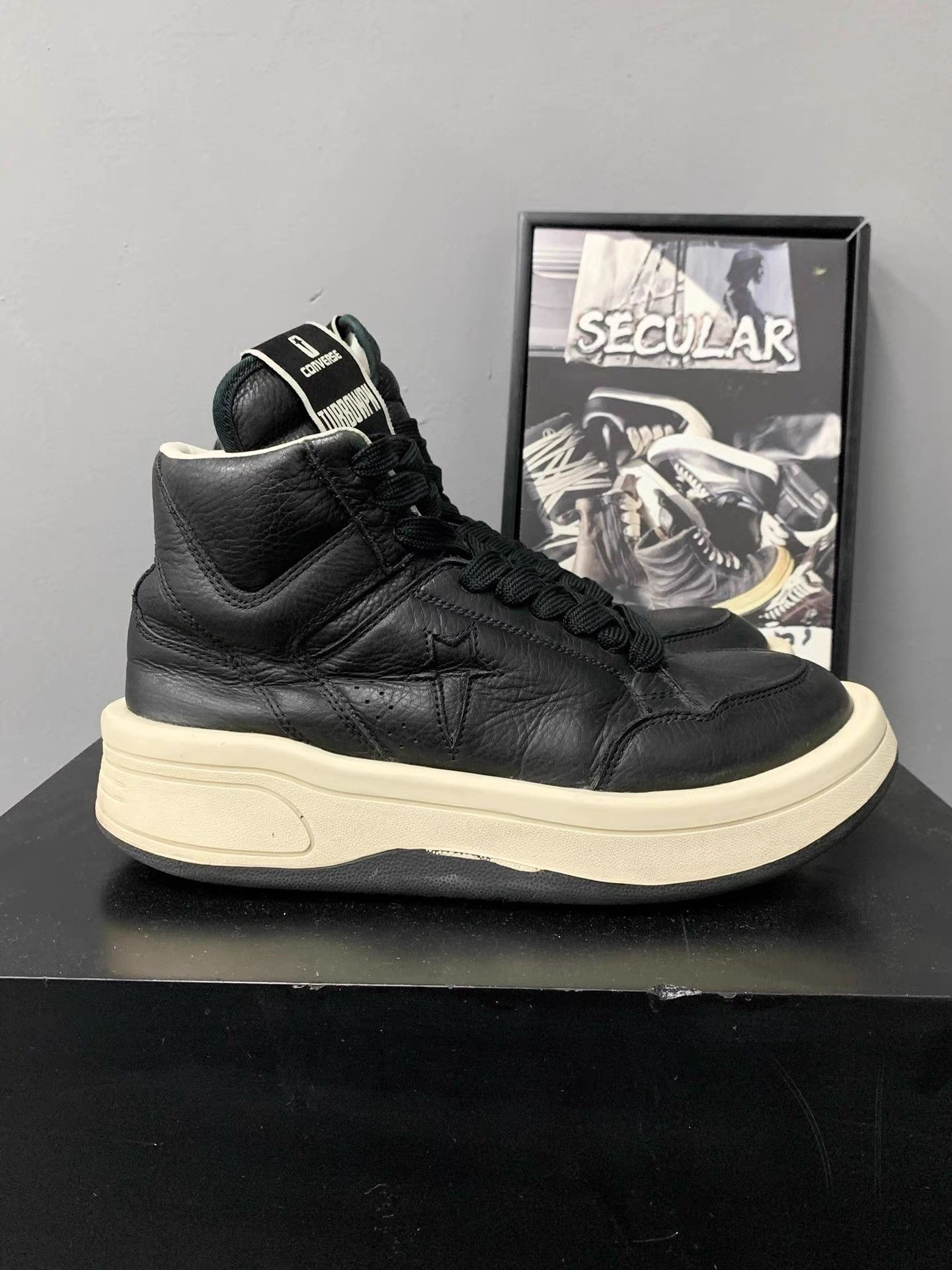 Rick Owens Rick Owens Converse DRKSHDW TURBODRK Weapon K34 Size US 7.5 / EU 40-41 - 3 Thumbnail