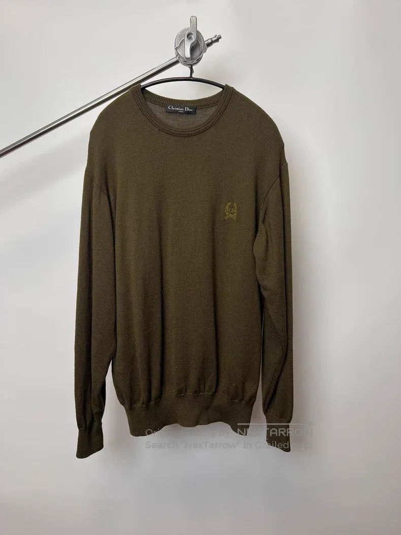 Dior Dior Wheat ear embroidery knit sweater Size US L / EU 52-54 / 3 - 1 Thumbnail