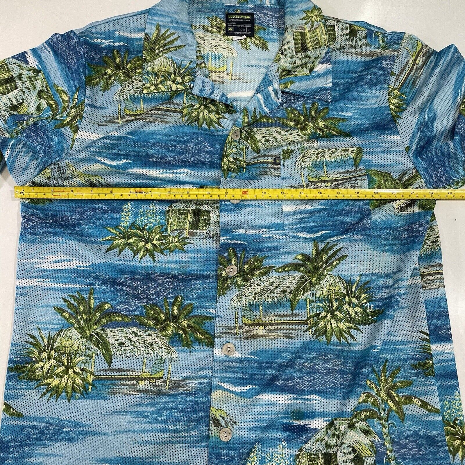Quiksilver Quiksilver Men’s Hawaiian Camp Shirt Palm Tree Beach Aloha Size US L / EU 52-54 / 3 - 6 Thumbnail