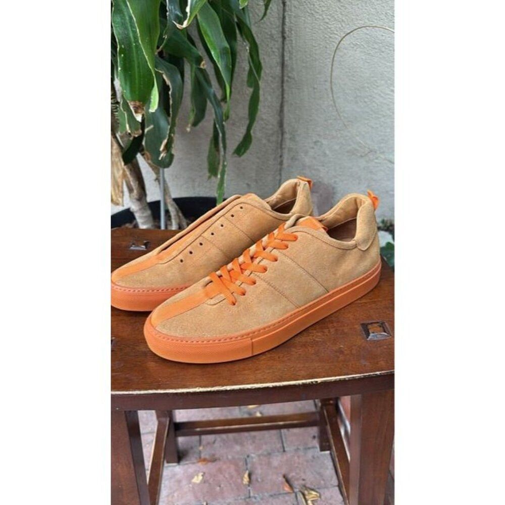 Daniel Patrick DANIEL PATRICK Size 9 Men's Orange Low Top Shoes Designer U Size US 9 / EU 42 - 2 Thumbnail