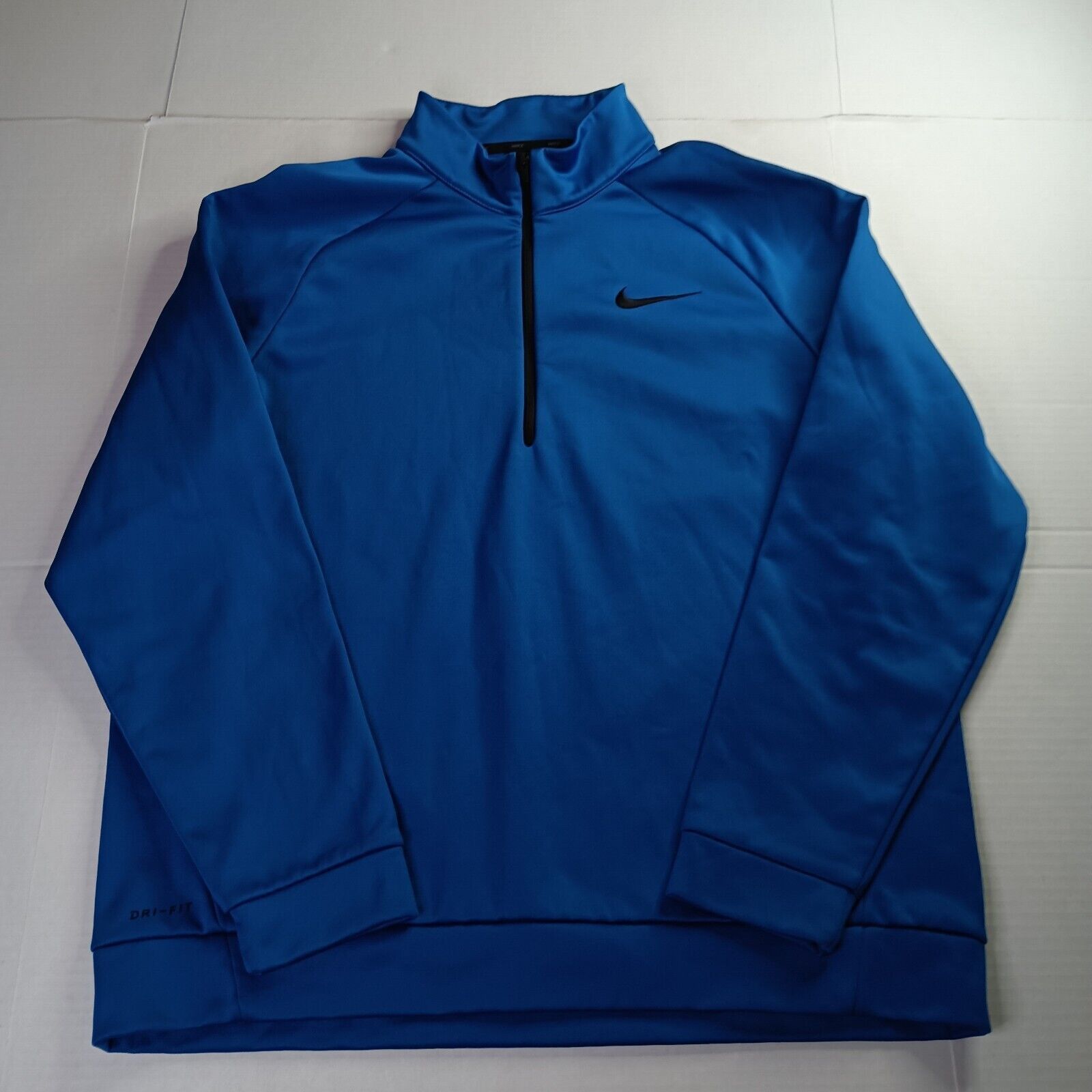 Nike Nike 1/4 Zip Therma Dri-Fit Mens Pullover Sweatshirt Blue XL Size US XL / EU 56 / 4 - 1 Thumbnail