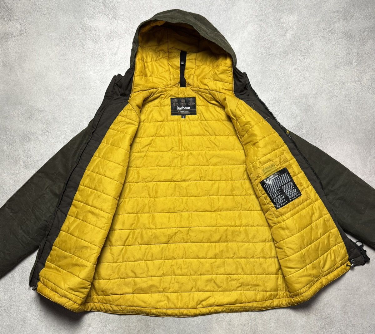 Barbour Barbour International Zip Up Hooded Wax Cotton Jacket Size US M / EU 48-50 / 2 - 10 Thumbnail
