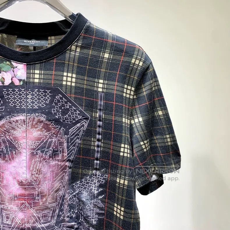 Givenchy Givenchy Floral checkered pattern short-sleeve T-shirt Size US S / EU 44-46 / 1 - 6 Thumbnail