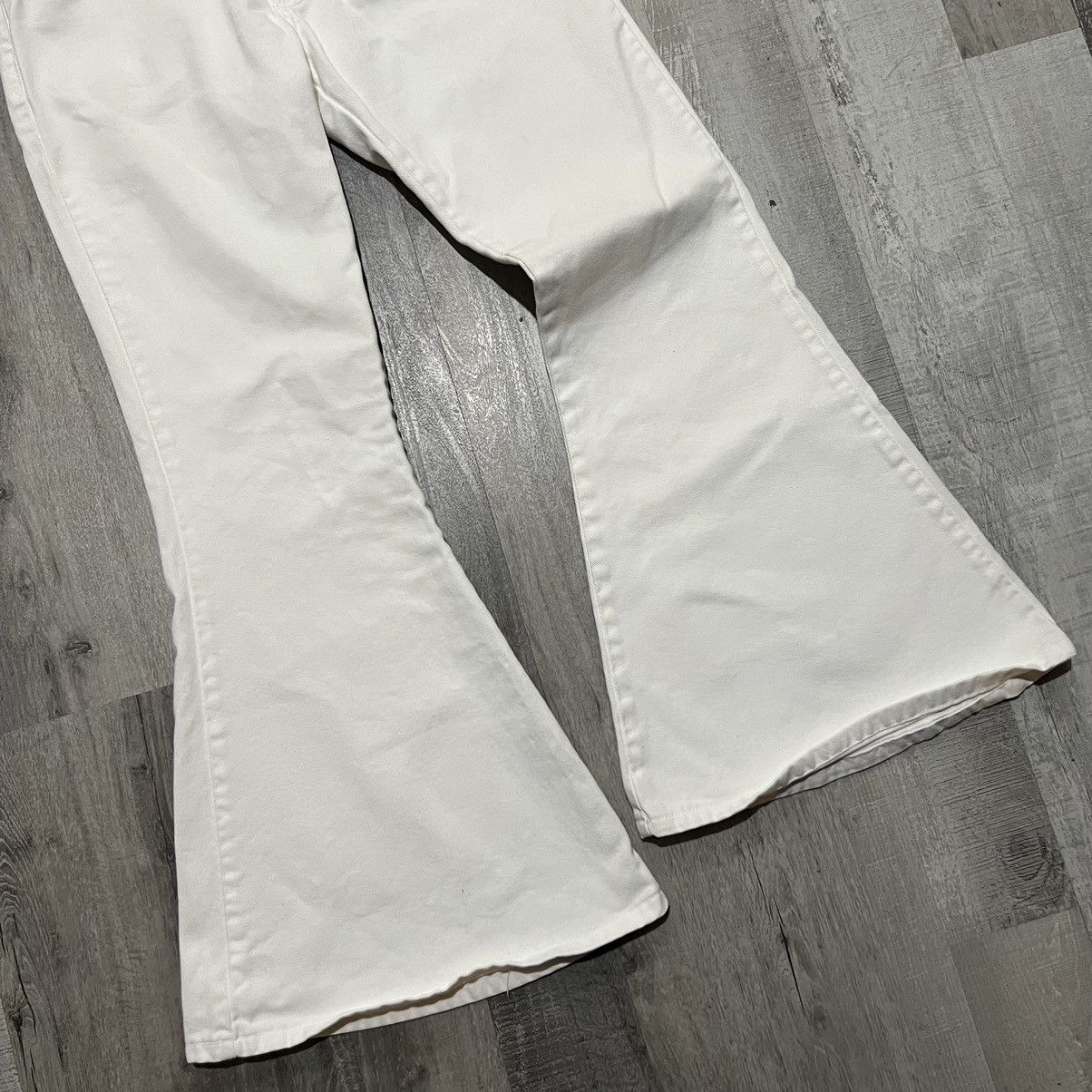Vintage VTG Hot & The Gang White Super Flares Disco Hippie Pants Size 32" / US 10 / IT 46 - 4 Thumbnail