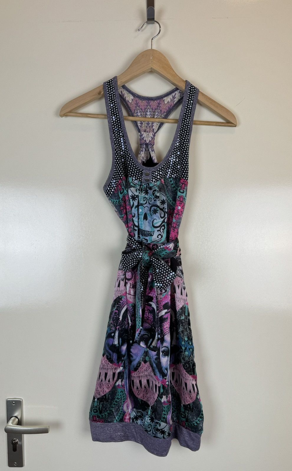 Custo Barcelona Custo Barcelona icon silk Ganesha Hindi print sequins dress Size XS / US 0-2 / IT 36-38 - 3 Thumbnail