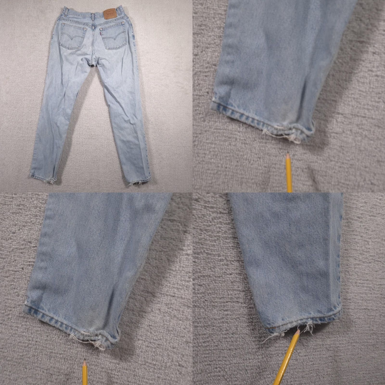 Levi's Levi's 550 Jeans Womens 14 High Rise Relaxed Tapered Leg Light Wash Denim Size 36" / US 14 / IT 50 - 10 Thumbnail