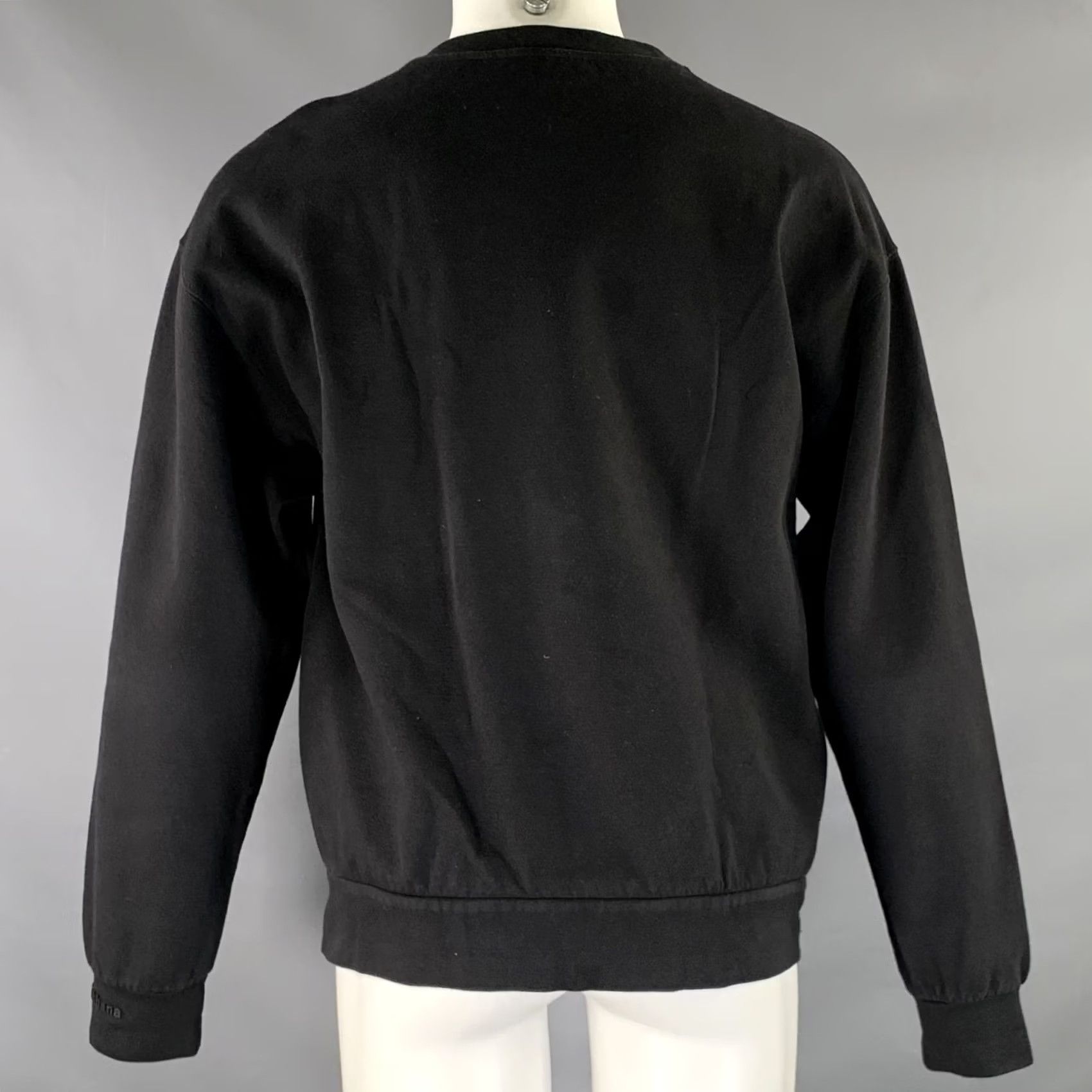 Dolce & Gabbana DOLCE & GABBANA Size M Black Logo Cotton Blend Crew-Neck Sweatshirt Mens Size US M / EU 48-50 / 2 - 4 Thumbnail