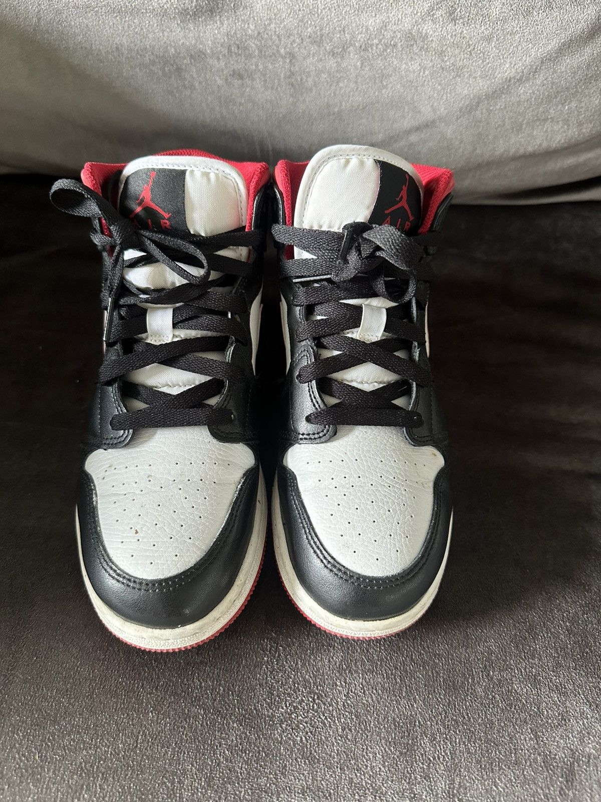 Nike Air Jordan 1 Mid Zwart Wit Maat 40 Size US 9 / IT 39 - 5 Thumbnail