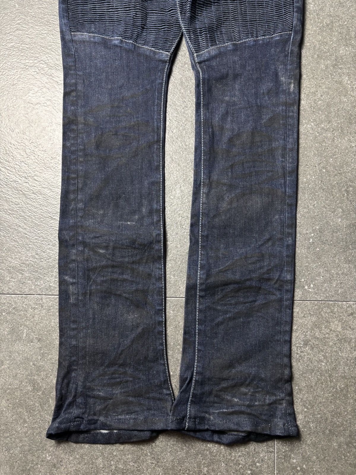 Japanese Brand 2000s Civarize Riders Silver Claw Marks Slim Bootcut Jeans Size US 29 - 3 Thumbnail