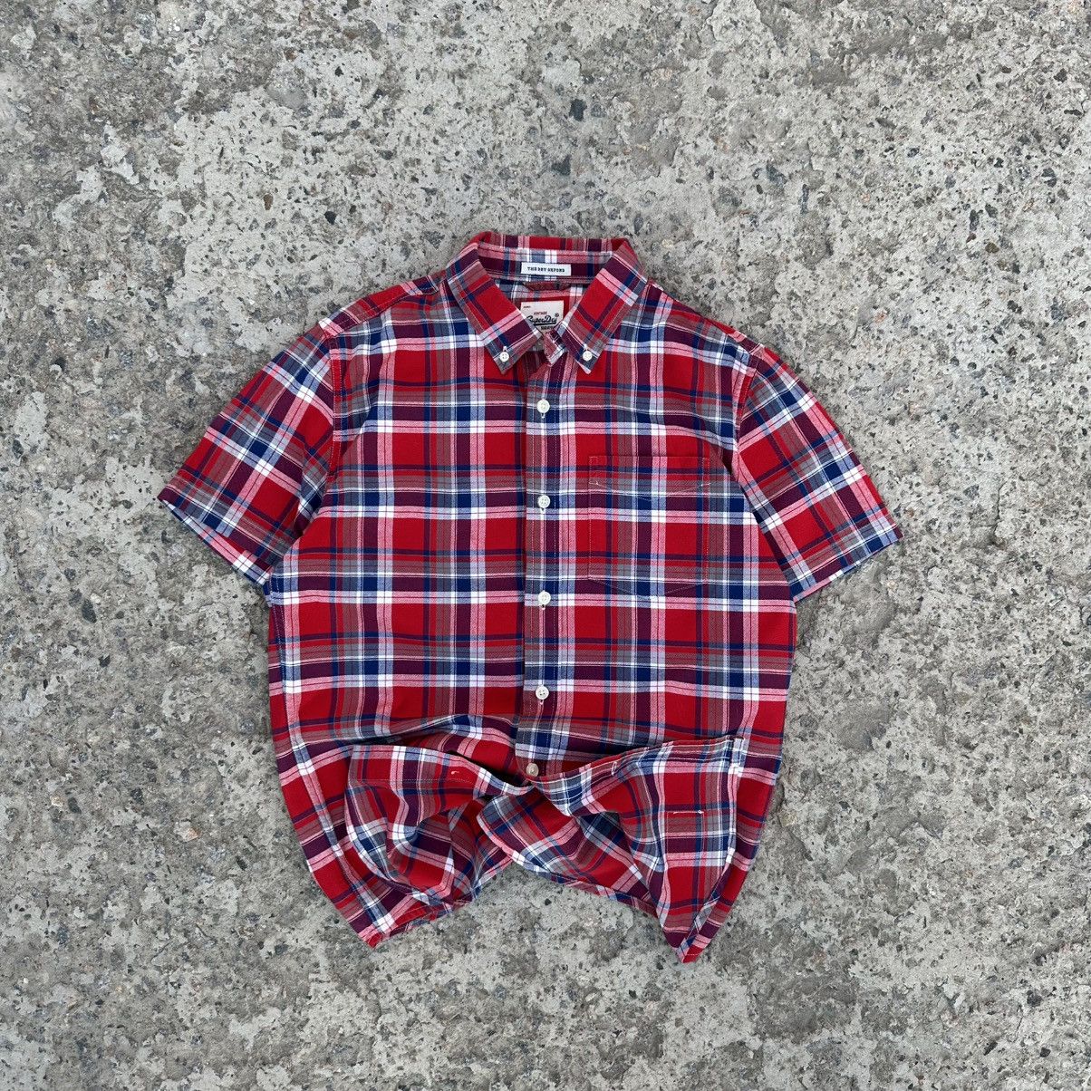 Superdry VTG Superdry Plaid Shirt Button Up Flannel Crazy Fit Western Size US M / EU 48-50 / 2 - 1 Thumbnail
