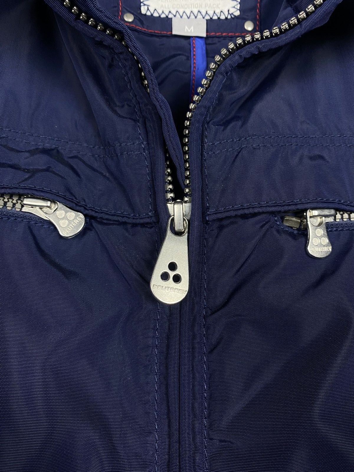 Peuterey Peuterey Technical Nylon Bomber Jacket Navy Blue Size US M / EU 48-50 / 2 - 6 Thumbnail