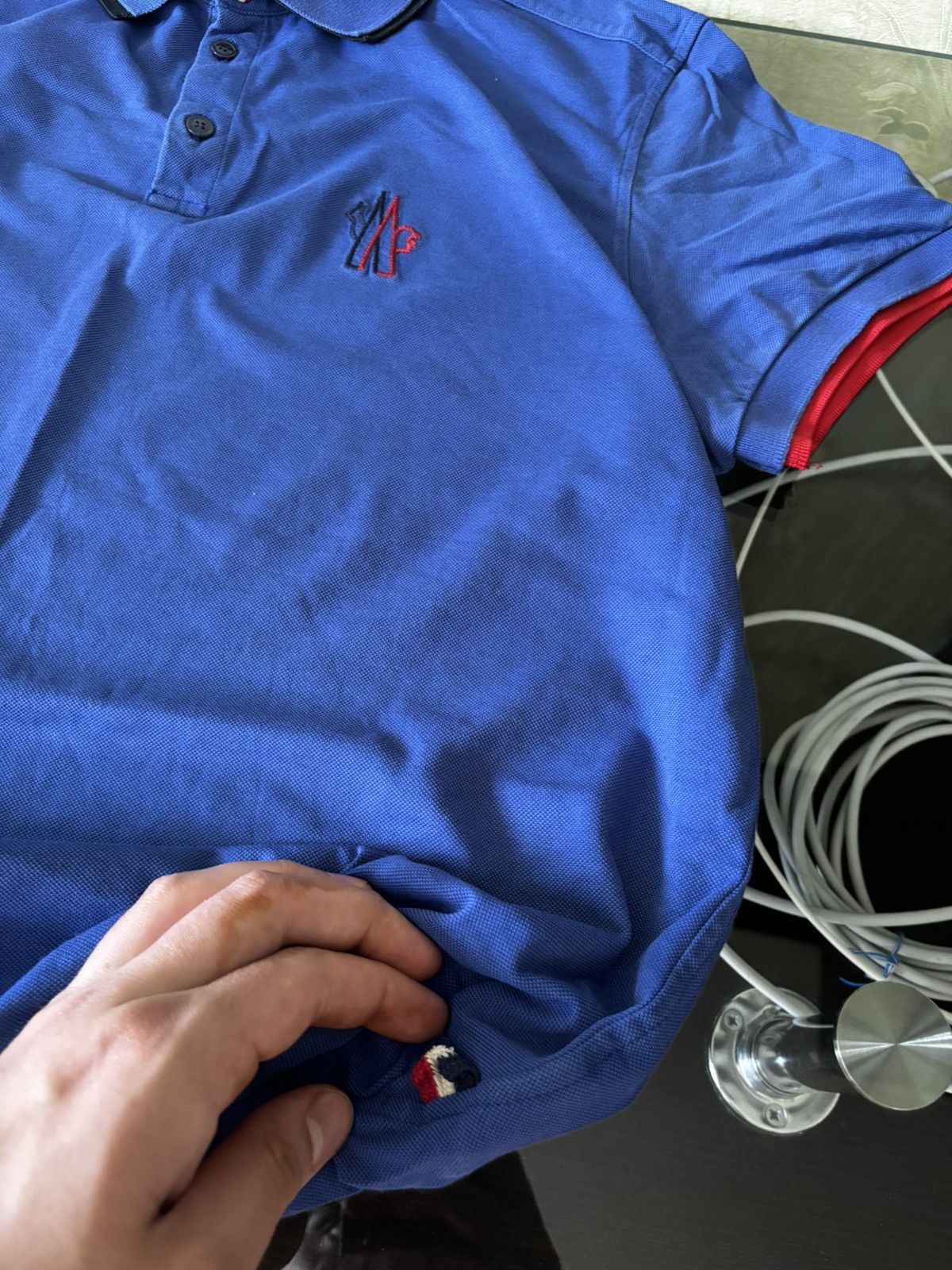 Moncler 🔥 Moncler Polo T-shirt 🔥 Size US L / EU 52-54 / 3 - 7 Thumbnail