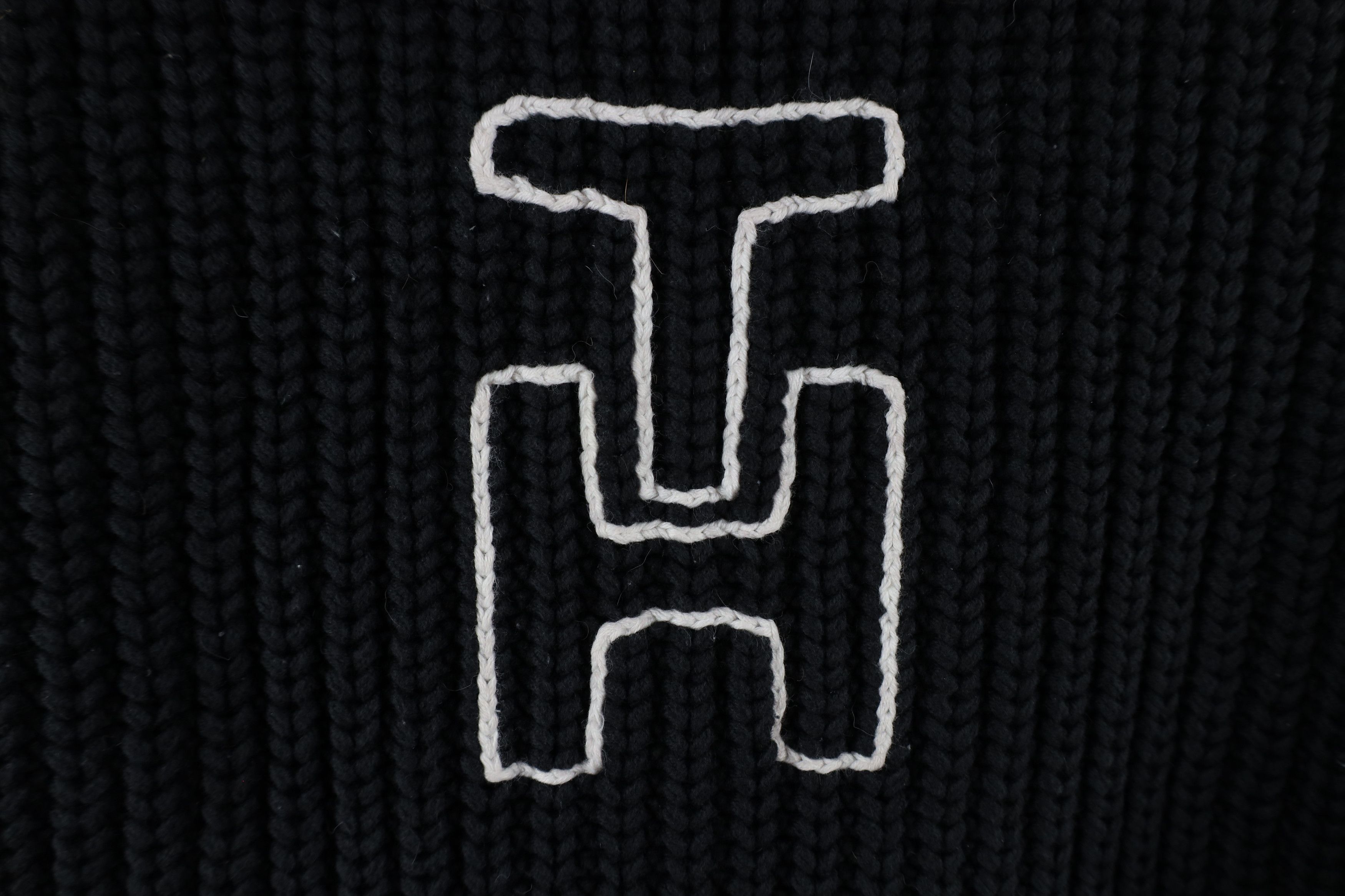 Tommy Hilfiger × Vintage Vintage 90s Tommy Hilfiger Ribbed Knit Turtleneck Sweater Size L / US 10 / IT 46 - 4 Thumbnail