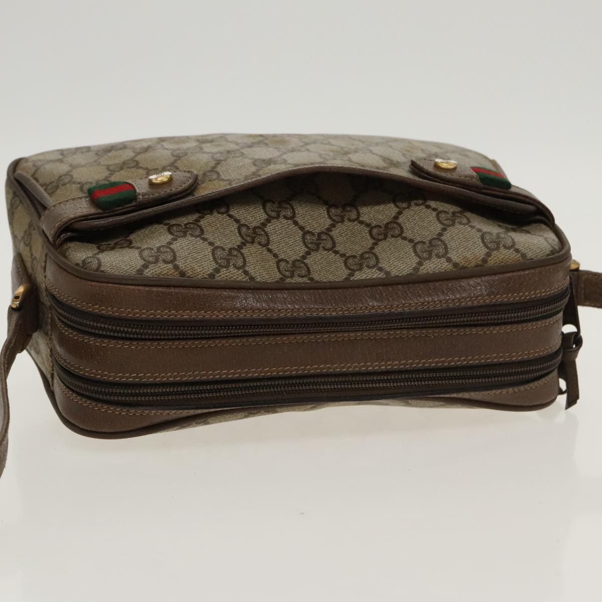 Gucci GUCCI GG Supreme Web Sherry Line Shoulder Bag Pvc Beige 93 Size ONE SIZE - 6 Thumbnail