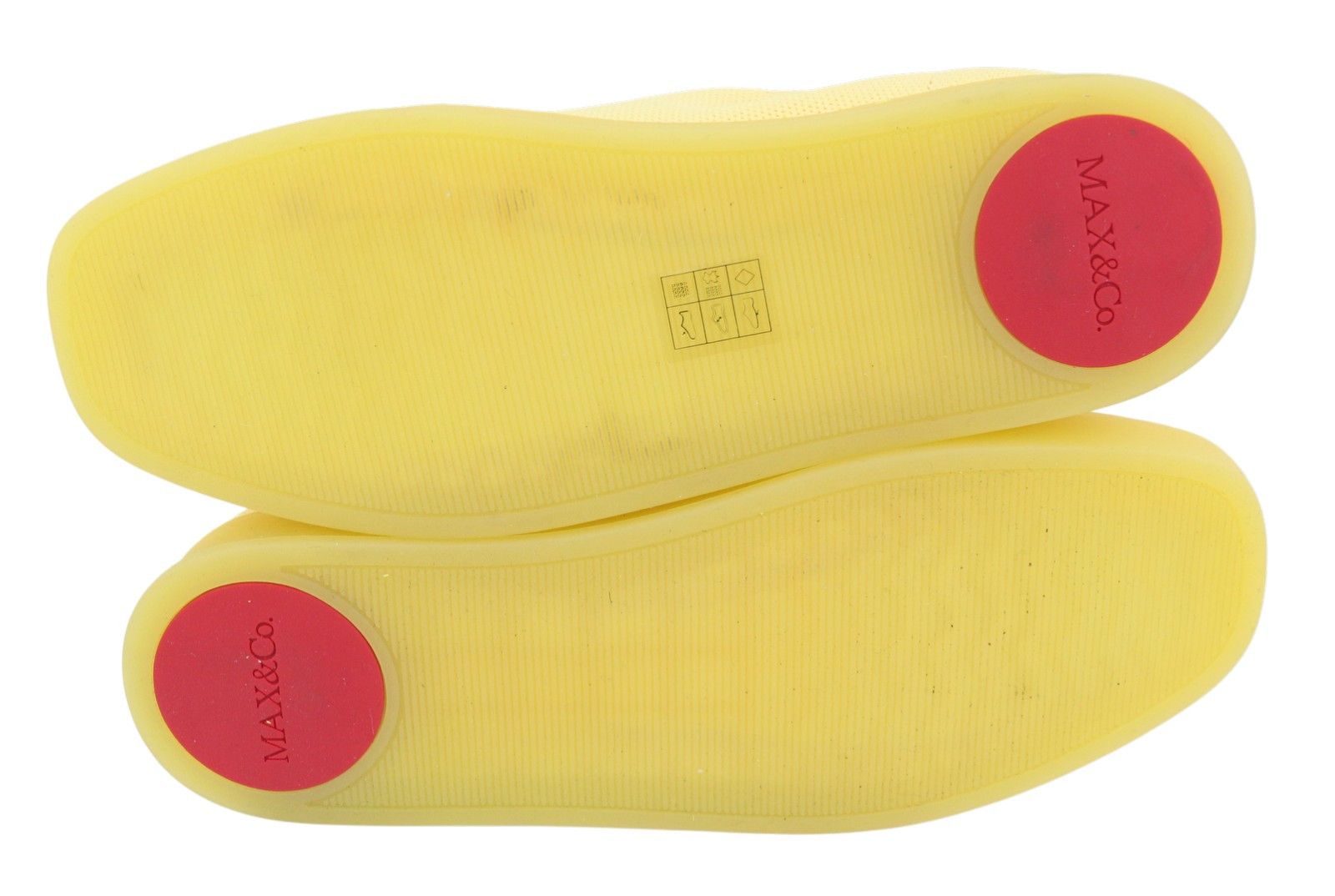 MAX&Co. EU37 Yellow Textured Slip On Square Sole Sneakers 88726 Size US 6 / IT 36 - 8 Thumbnail
