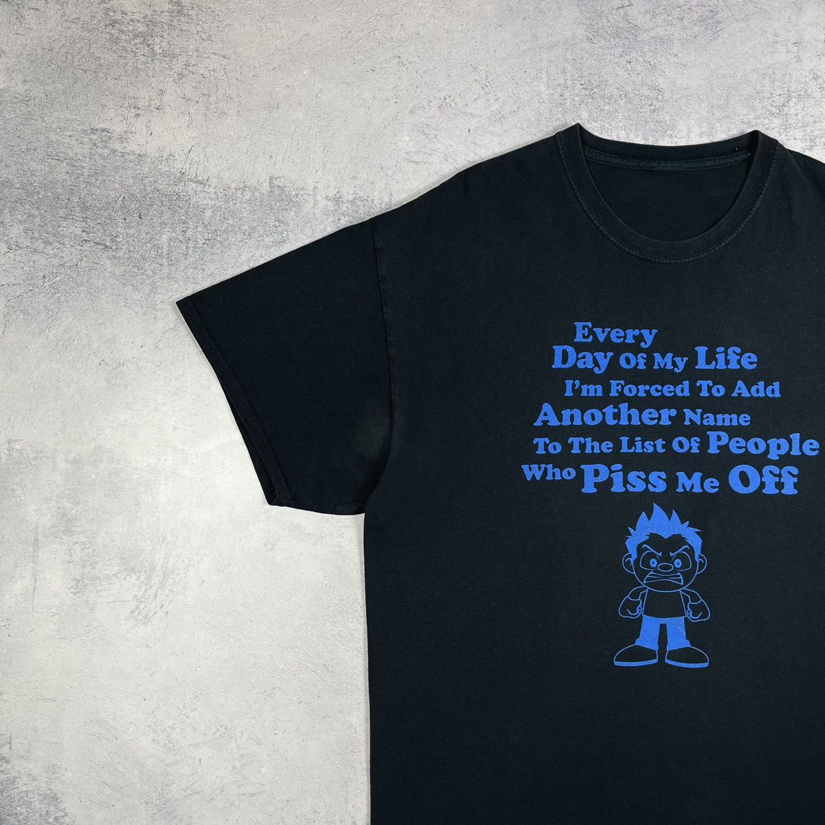 Cartoon Network Vintage Calvin and Hobbes “who piss me off” T shirt 90’s Size US XL / EU 56 / 4 - 6 Thumbnail