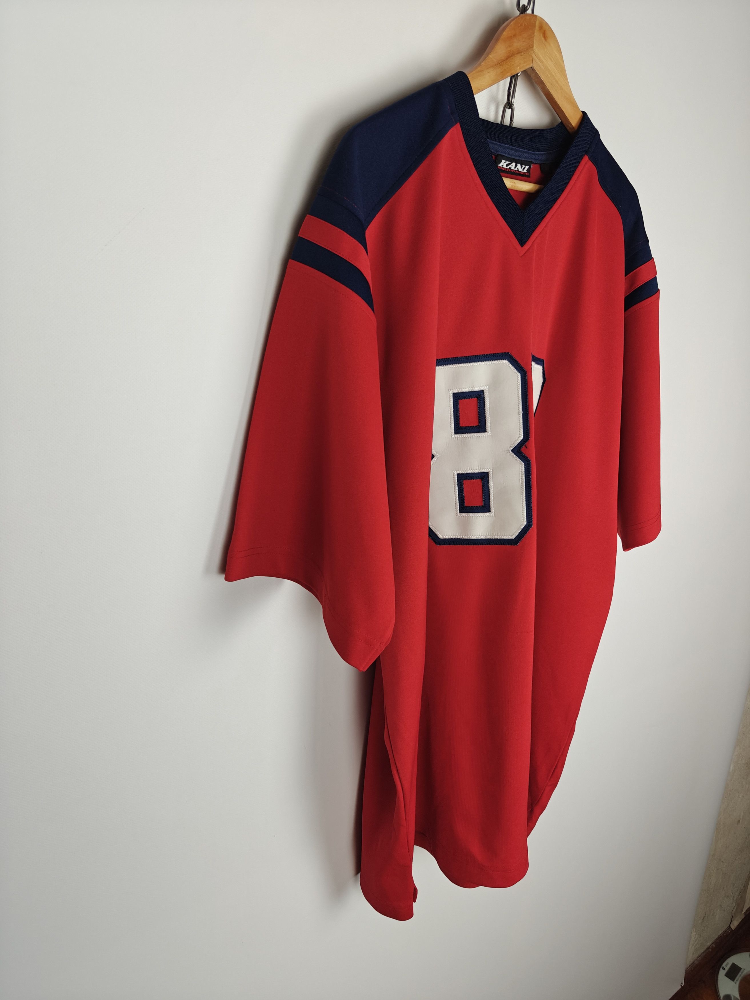 Karl Kani Karl Kani VTG Jersey 89 Tee Red size 2XL Size US XXL / EU 58 / 5 - 8 Thumbnail